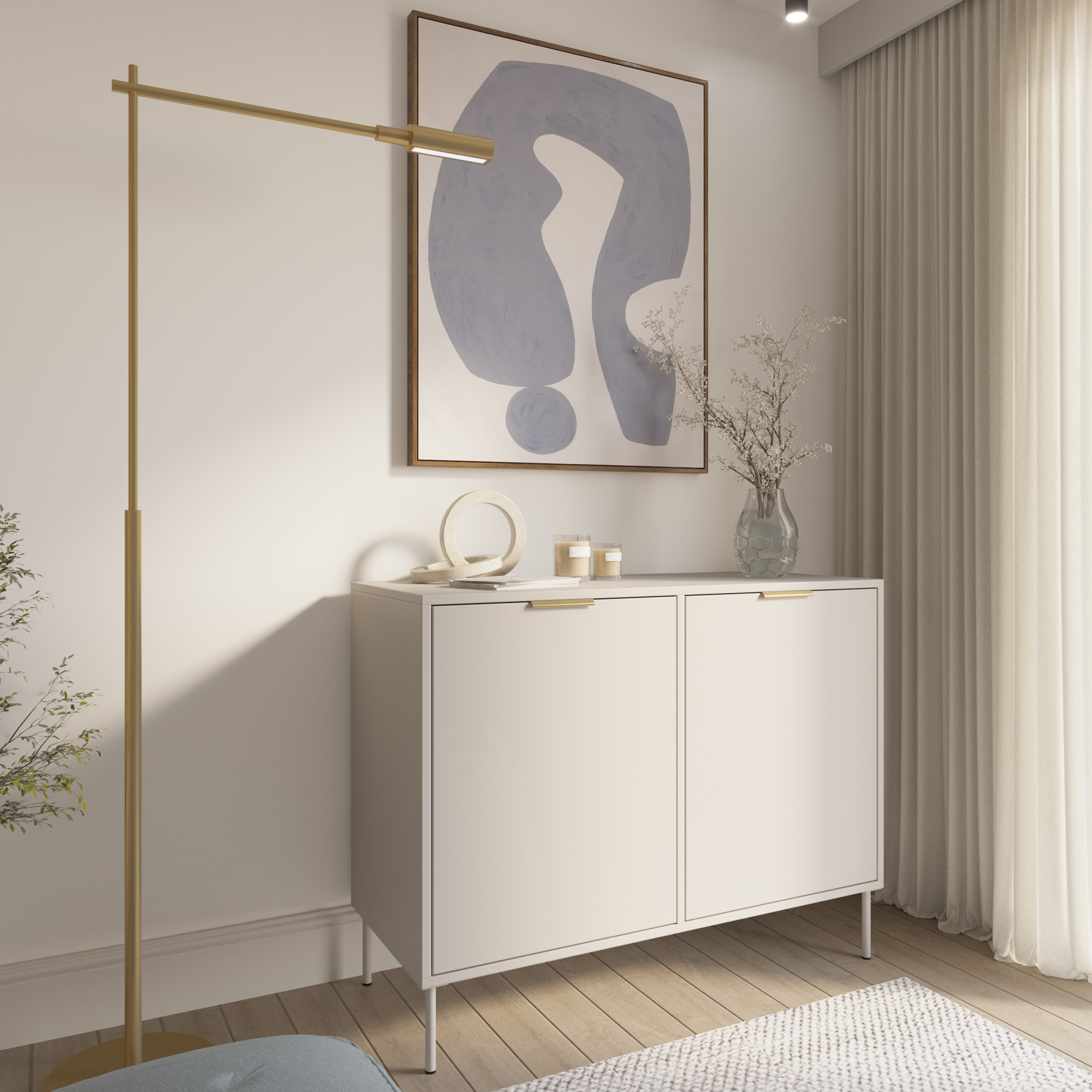 Komoda dwudrzwiowa Vena 100 cm kaszmir