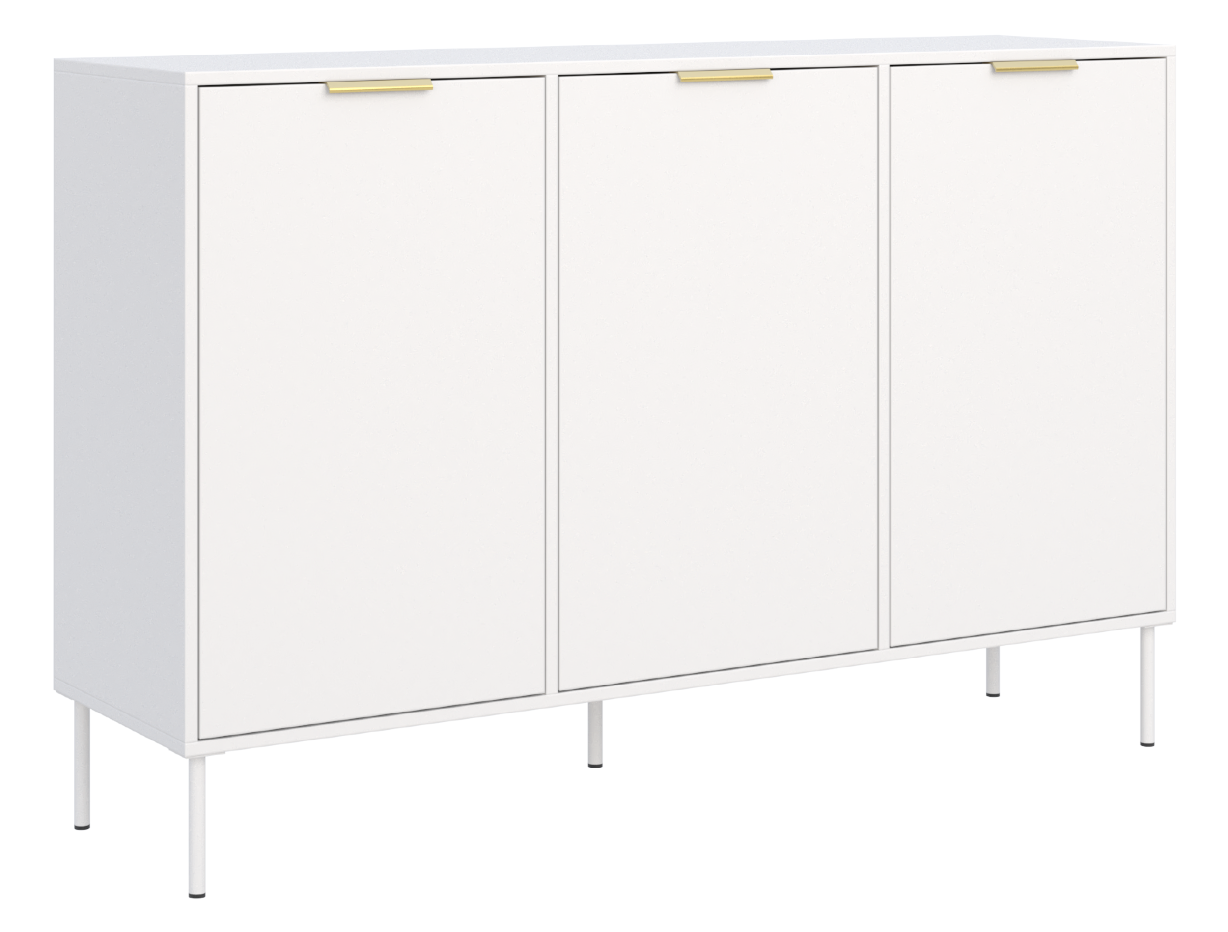 Komoda trzydrzwiowa Vena 150 cm biały