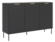 Komoda trzydrzwiowa Vena 150 cm czarny