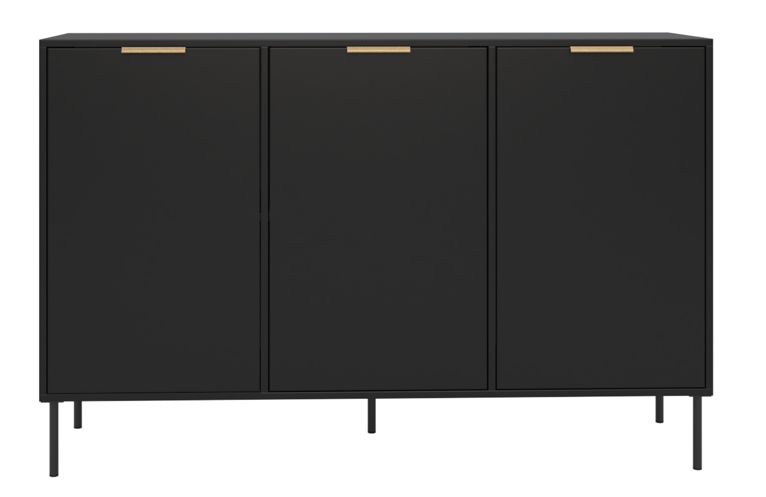 Komoda trzydrzwiowa Vena 150 cm czarny