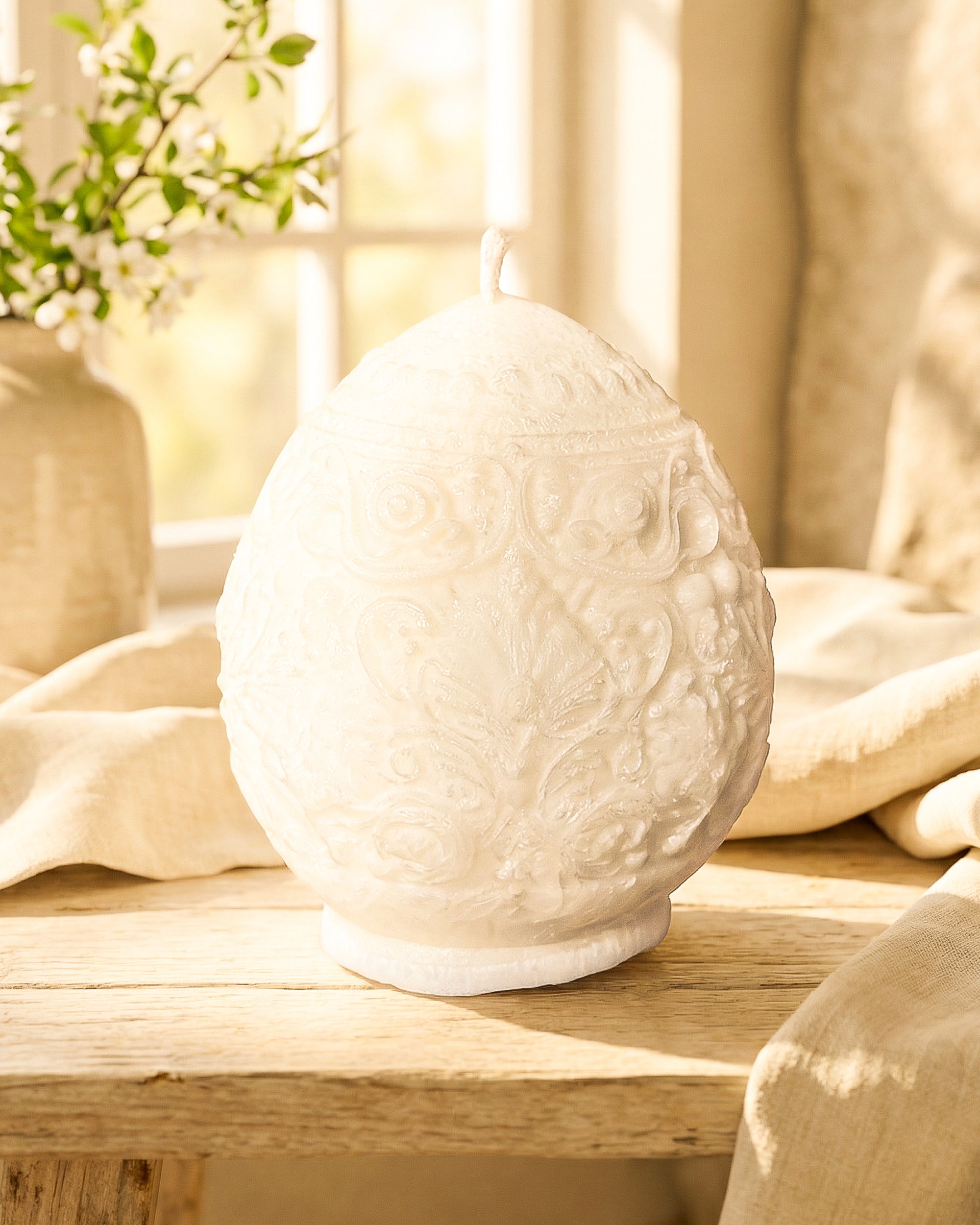 Świeca z wosku palmowego Egg Decor 125 g