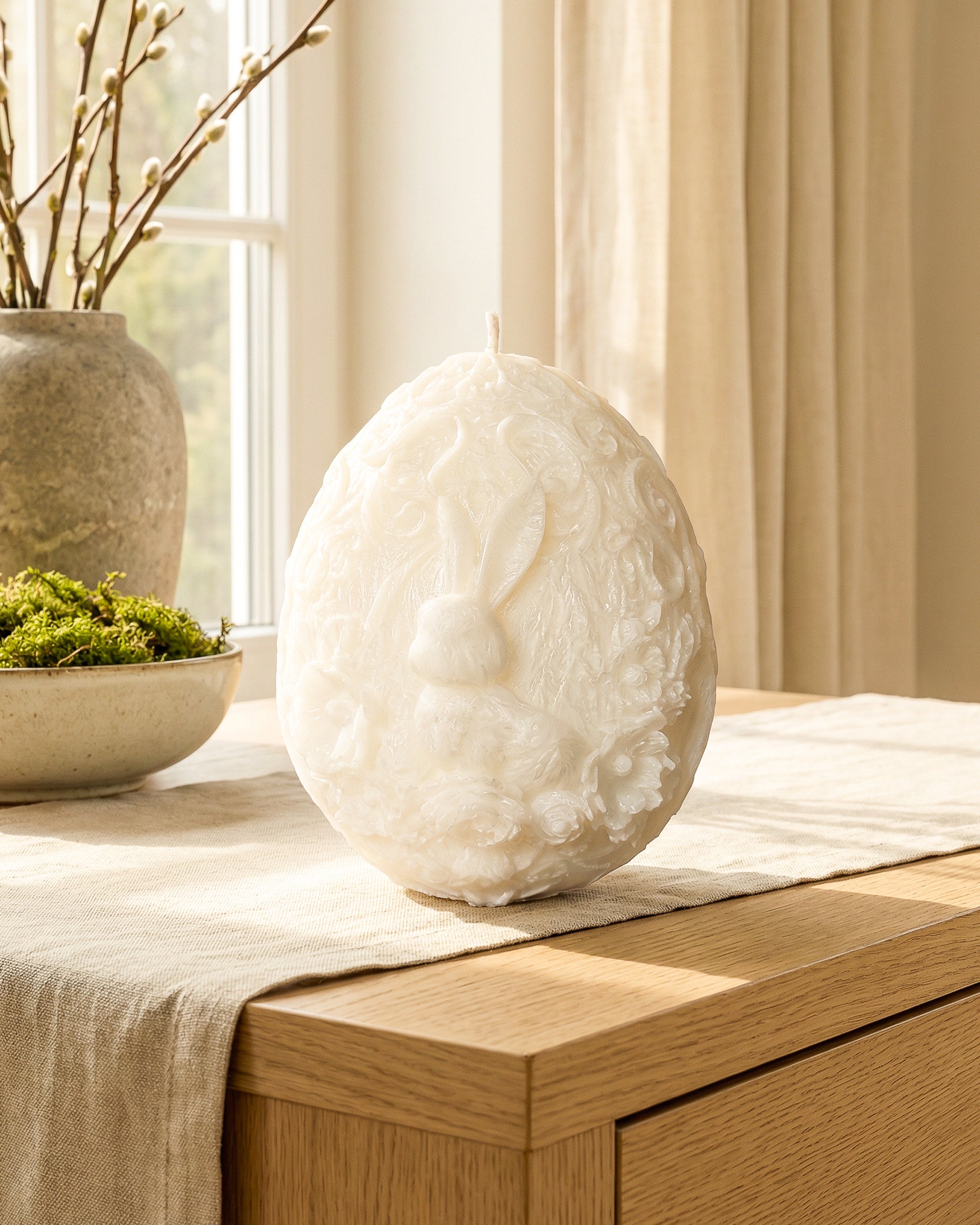 Świeca z wosku palmowego Egg Easter 120 g