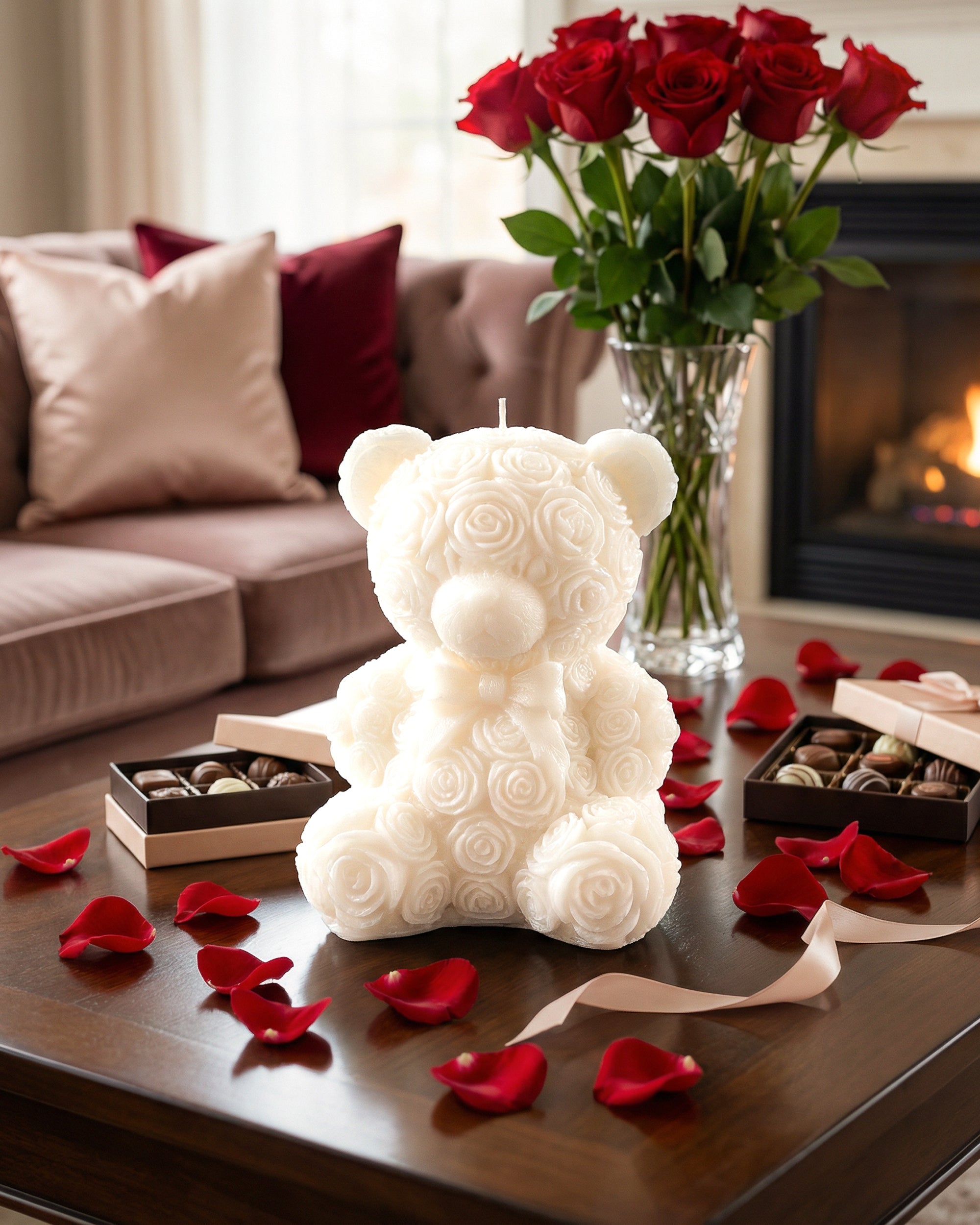 Świeca z wosku palmowego Teddy Bear 120 g