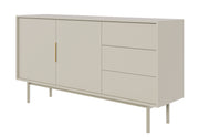 Komoda dwudrzwiowa Viviaro z trzema szufladami 154 cm kaszmir