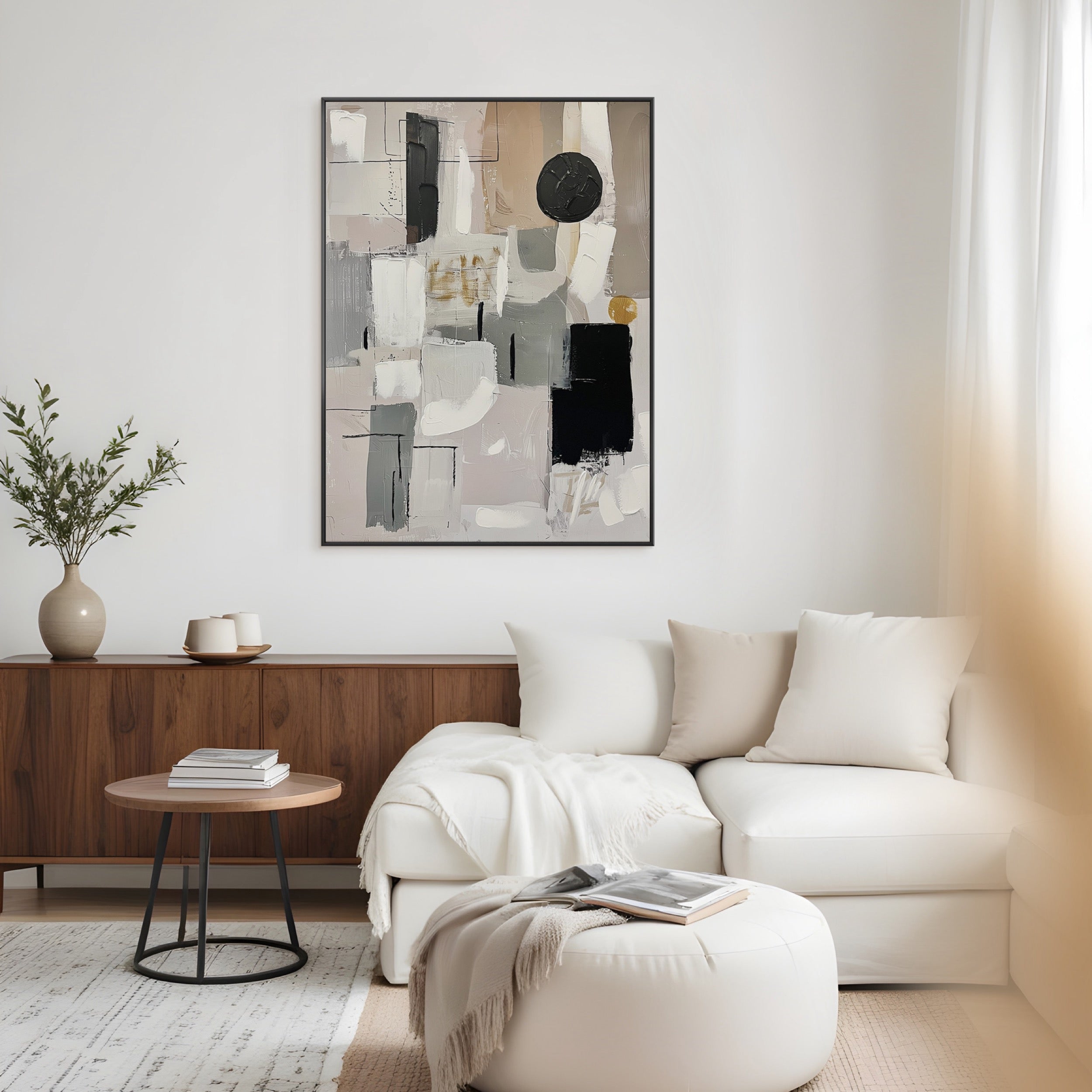 Obraz z ręcznie malowanymi elementami Mee 100x70 cm