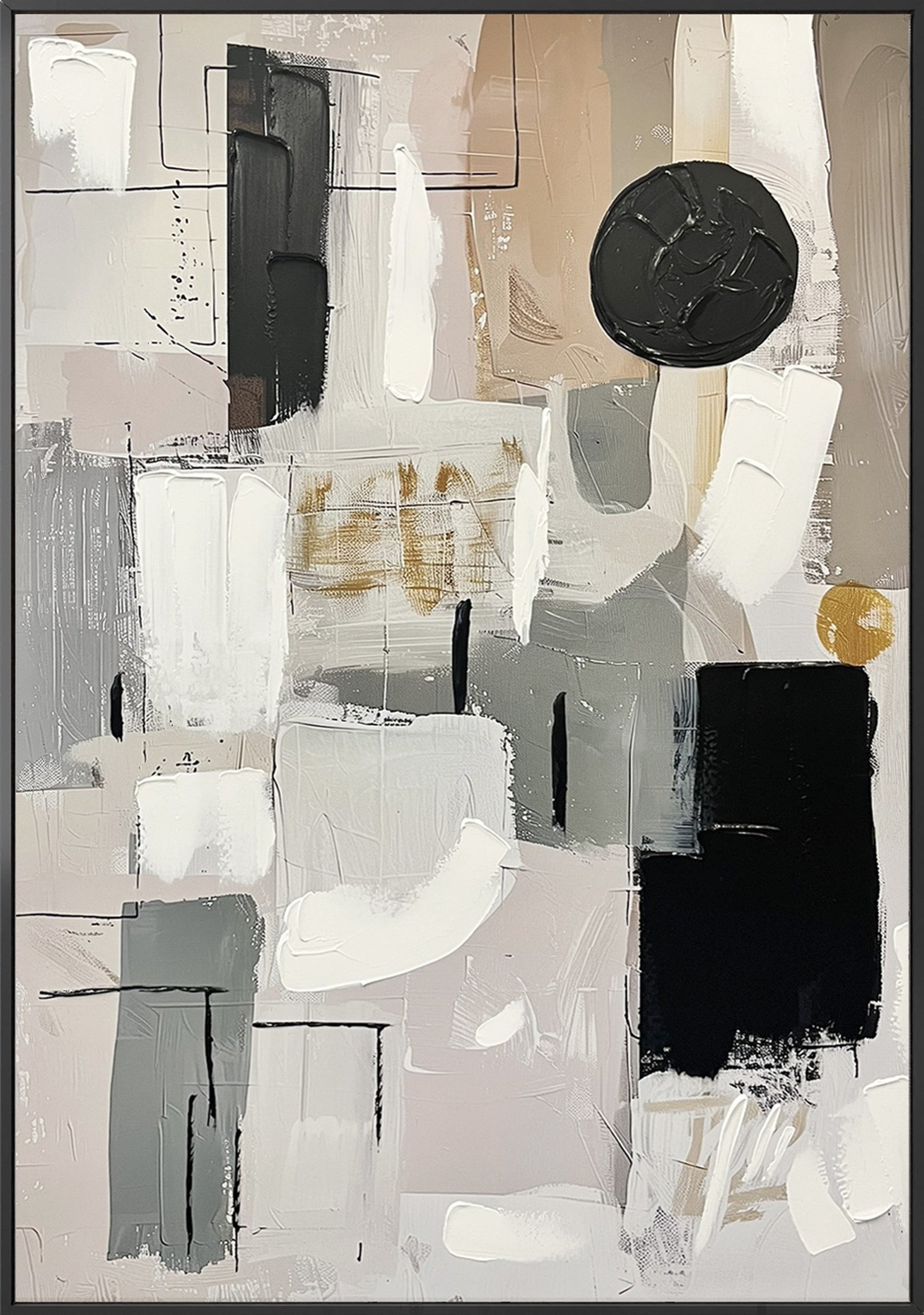 Obraz z ręcznie malowanymi elementami Mee 100x70 cm
