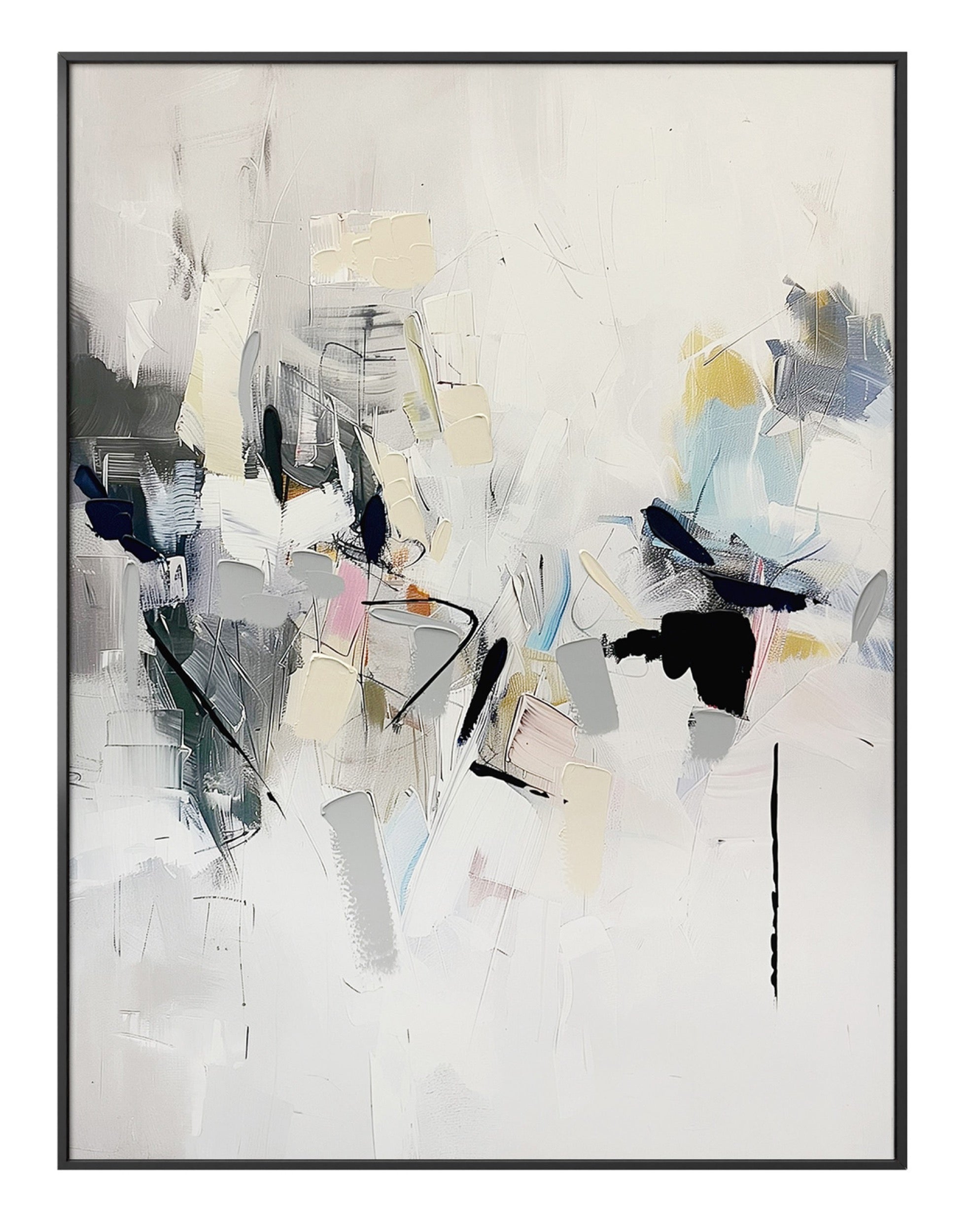 Obraz z ręcznie malowanymi elementami Cro 100x70 cm
