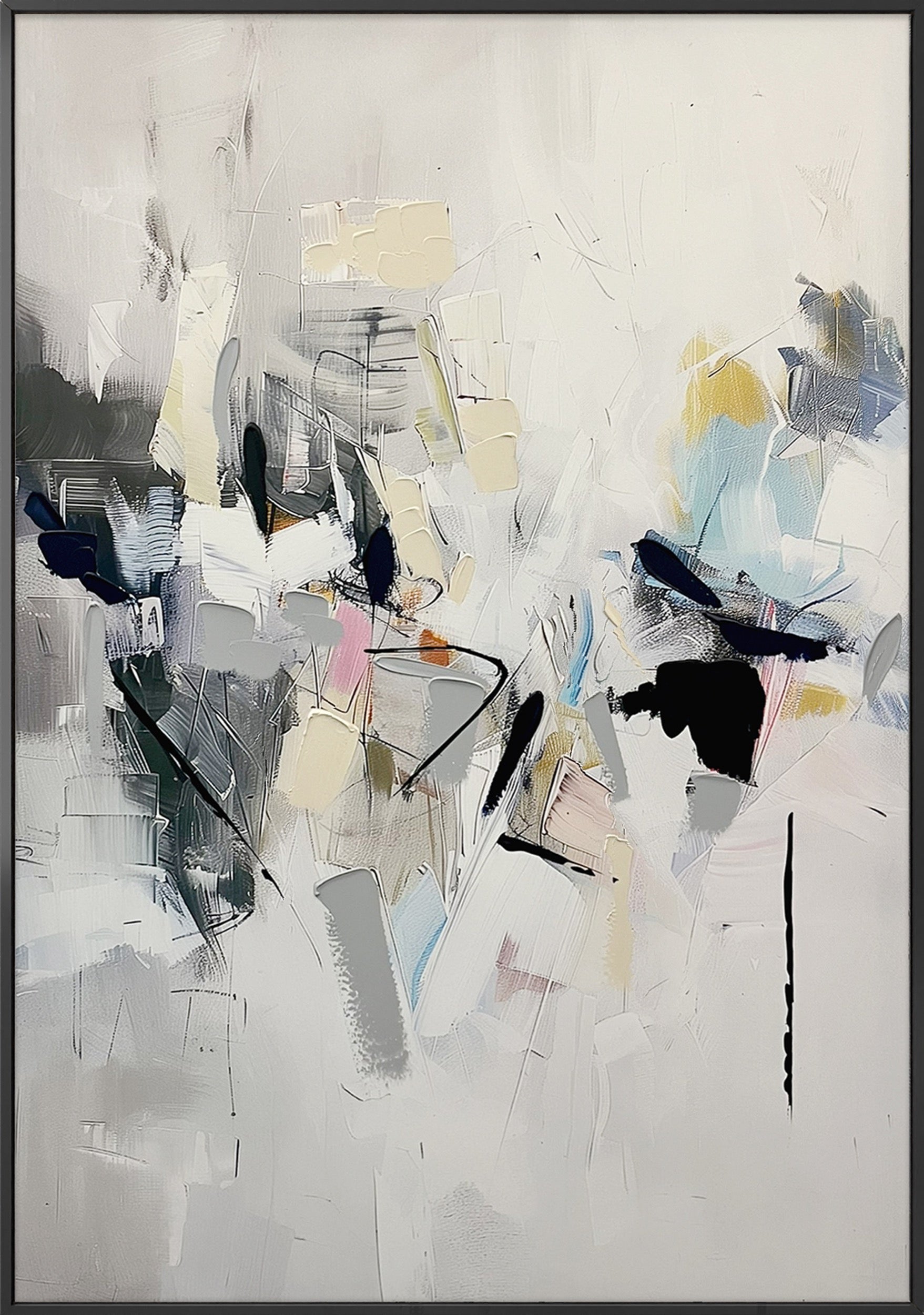 Obraz z ręcznie malowanymi elementami Cro 100x70 cm
