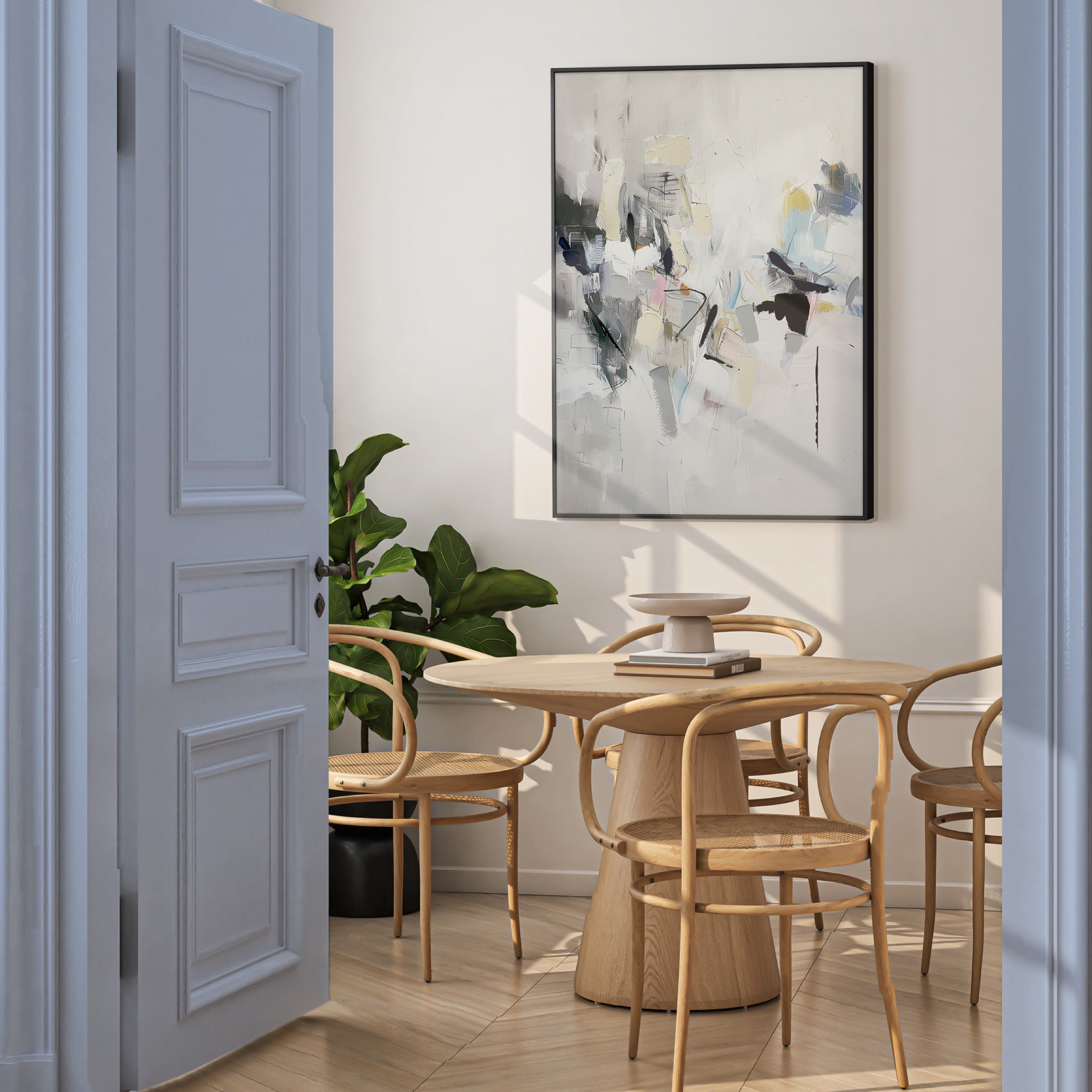 Obraz z ręcznie malowanymi elementami Cro 100x70 cm