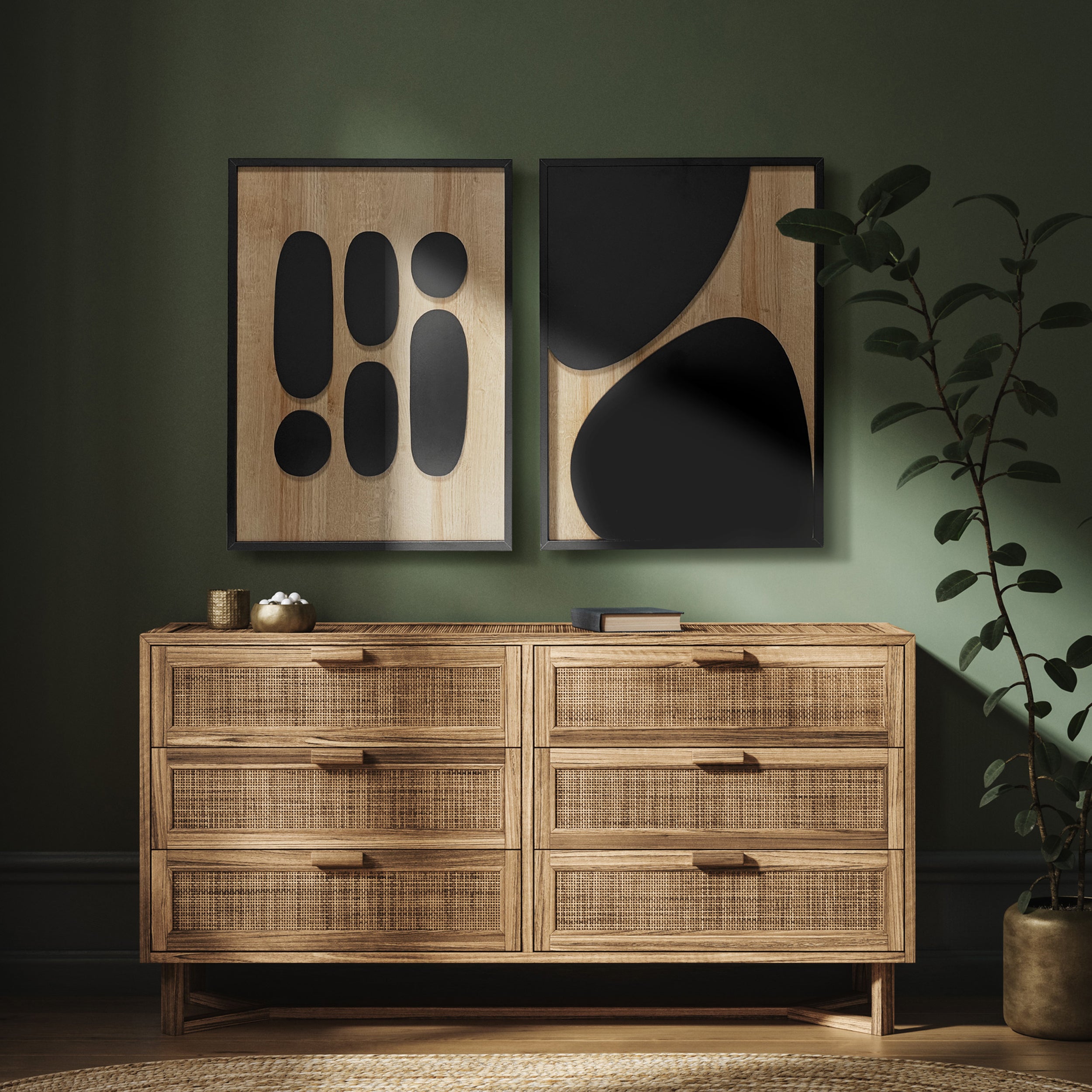 Obraz Wooden Deco Unfold 70x50 cm