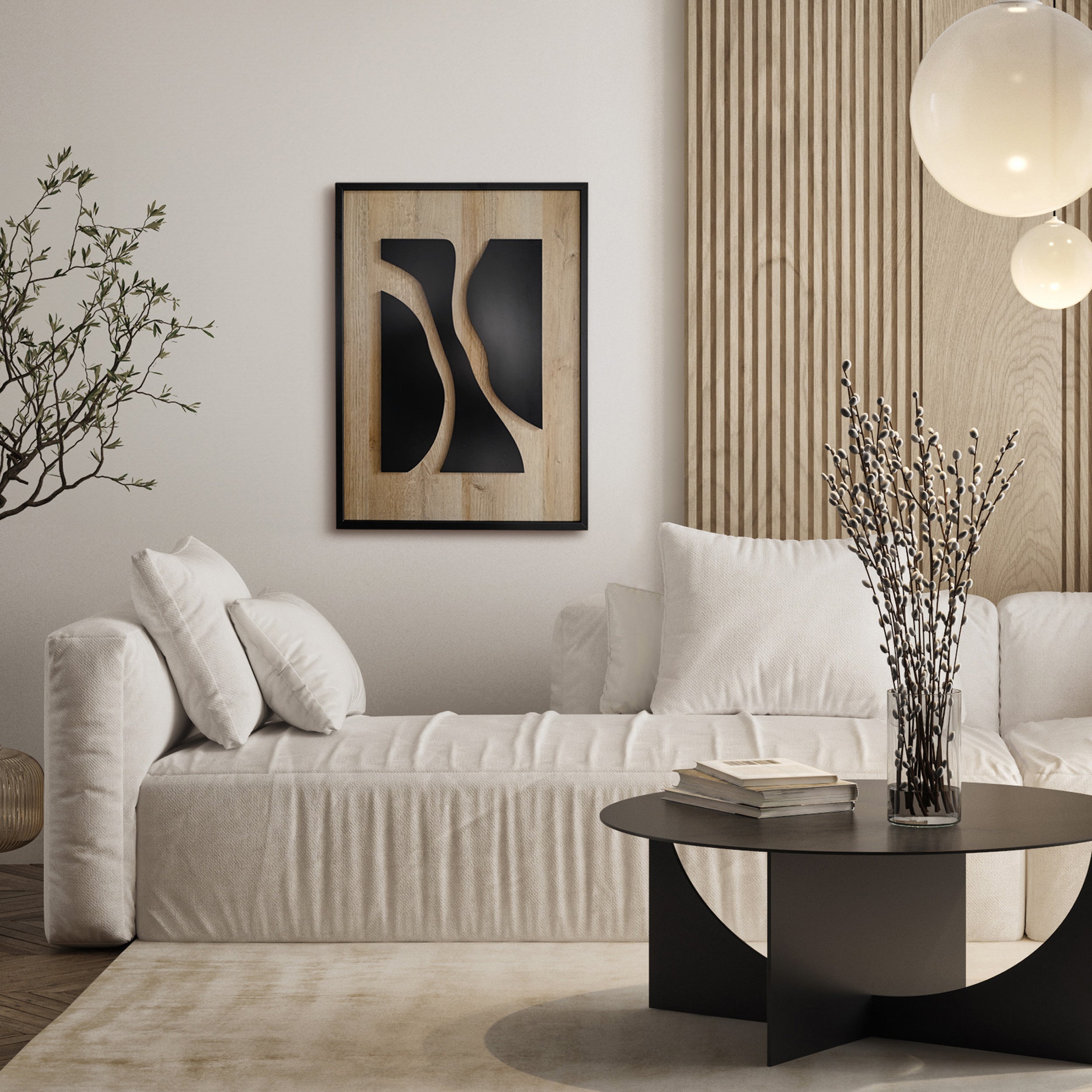 Obraz Wooden Deco Flow 70x50 cm