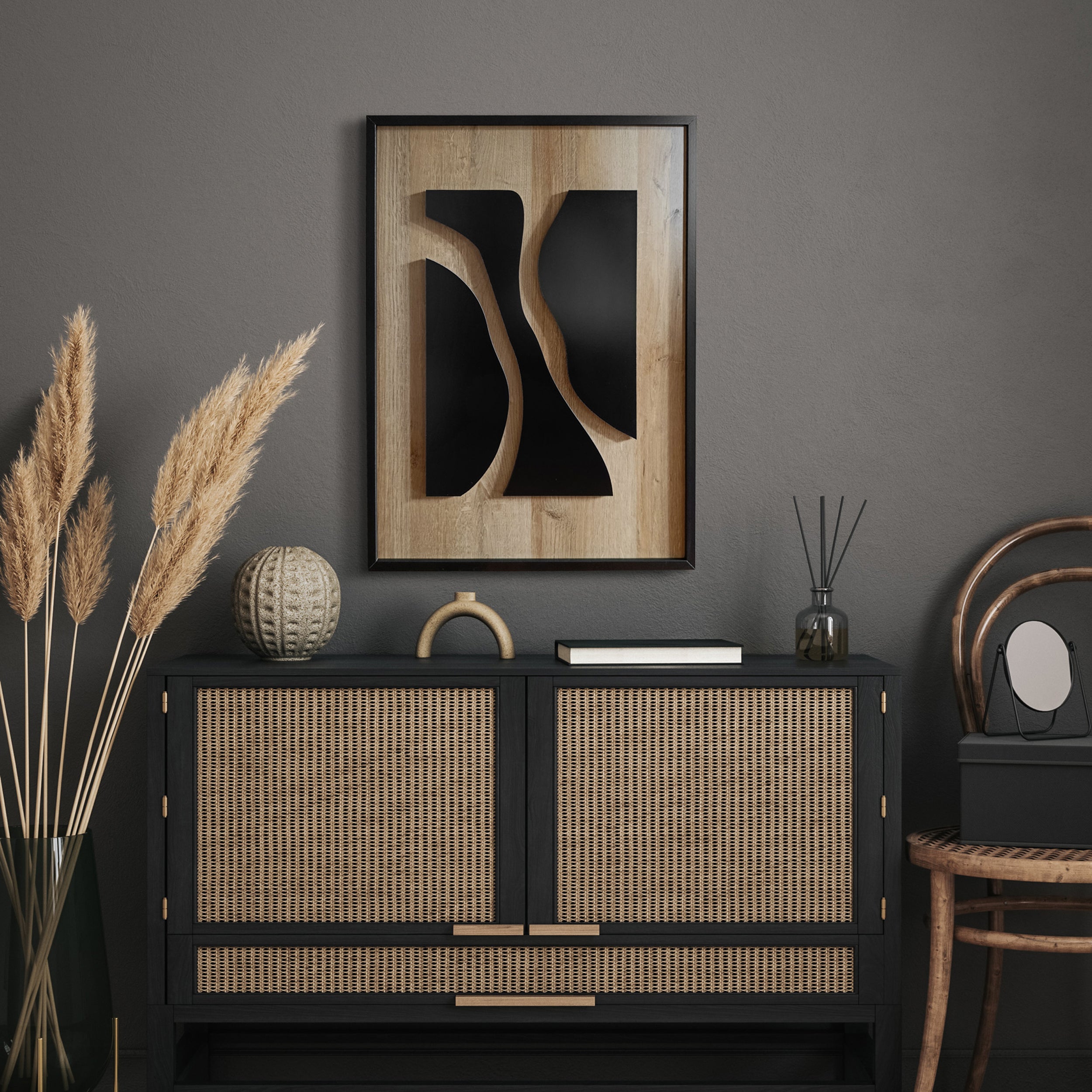 Obraz Wooden Deco Flow 70x50 cm