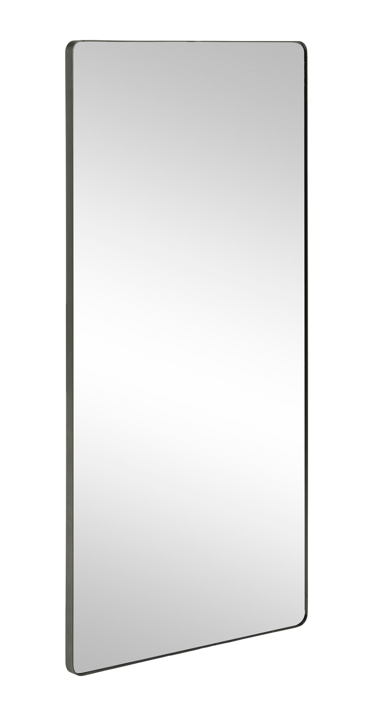 Lustro ścienne Zeler 50x100 cm z czarną ramą