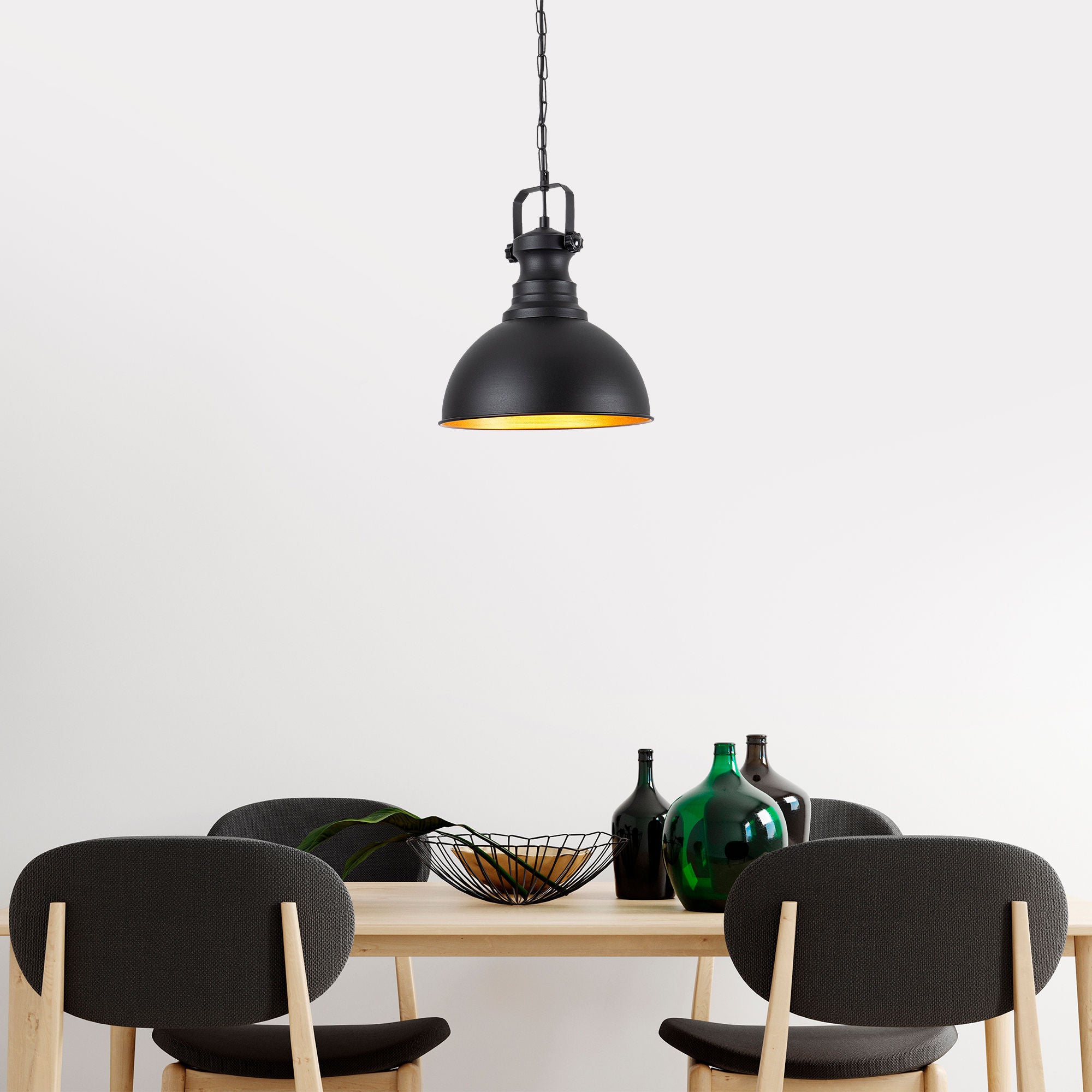 Lampa wisząca Ardulace metalowa czarna