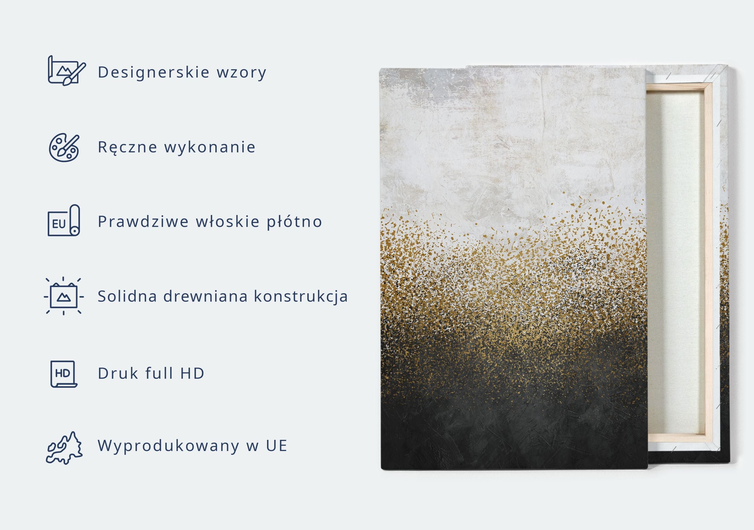 Obraz Abstrakcja - wstęgi szarości 60x40 cm