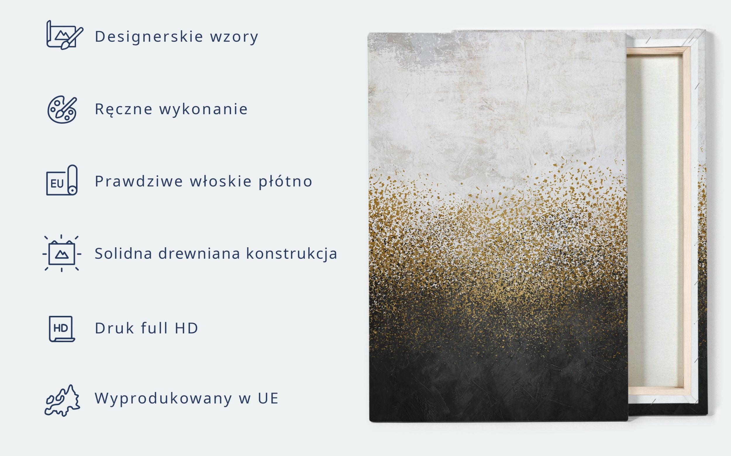 Obraz Abstrakcja - wstęgi szarości 90x60 cm