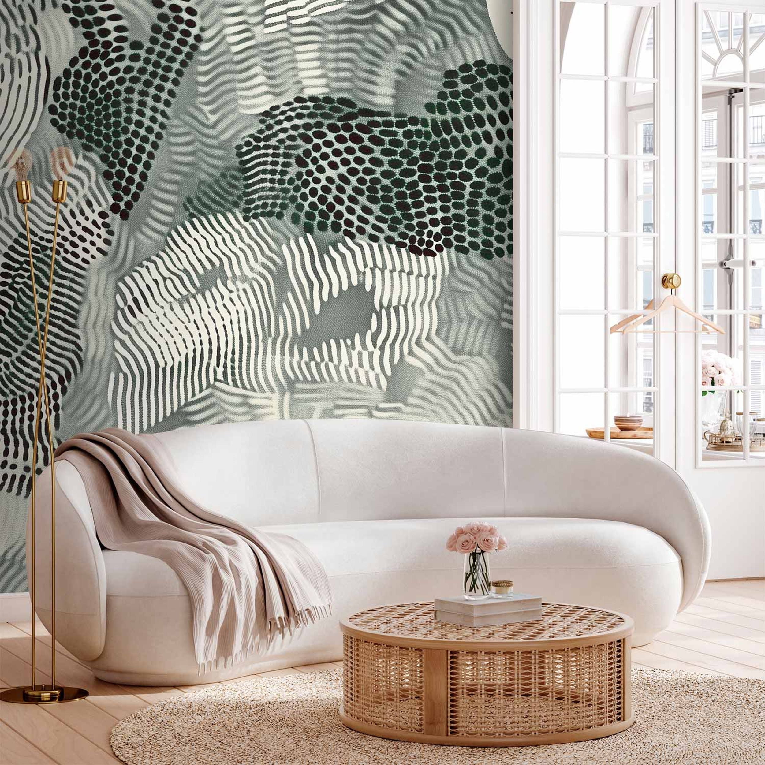 Fototapeta Falująca zieleń 250x175 cm