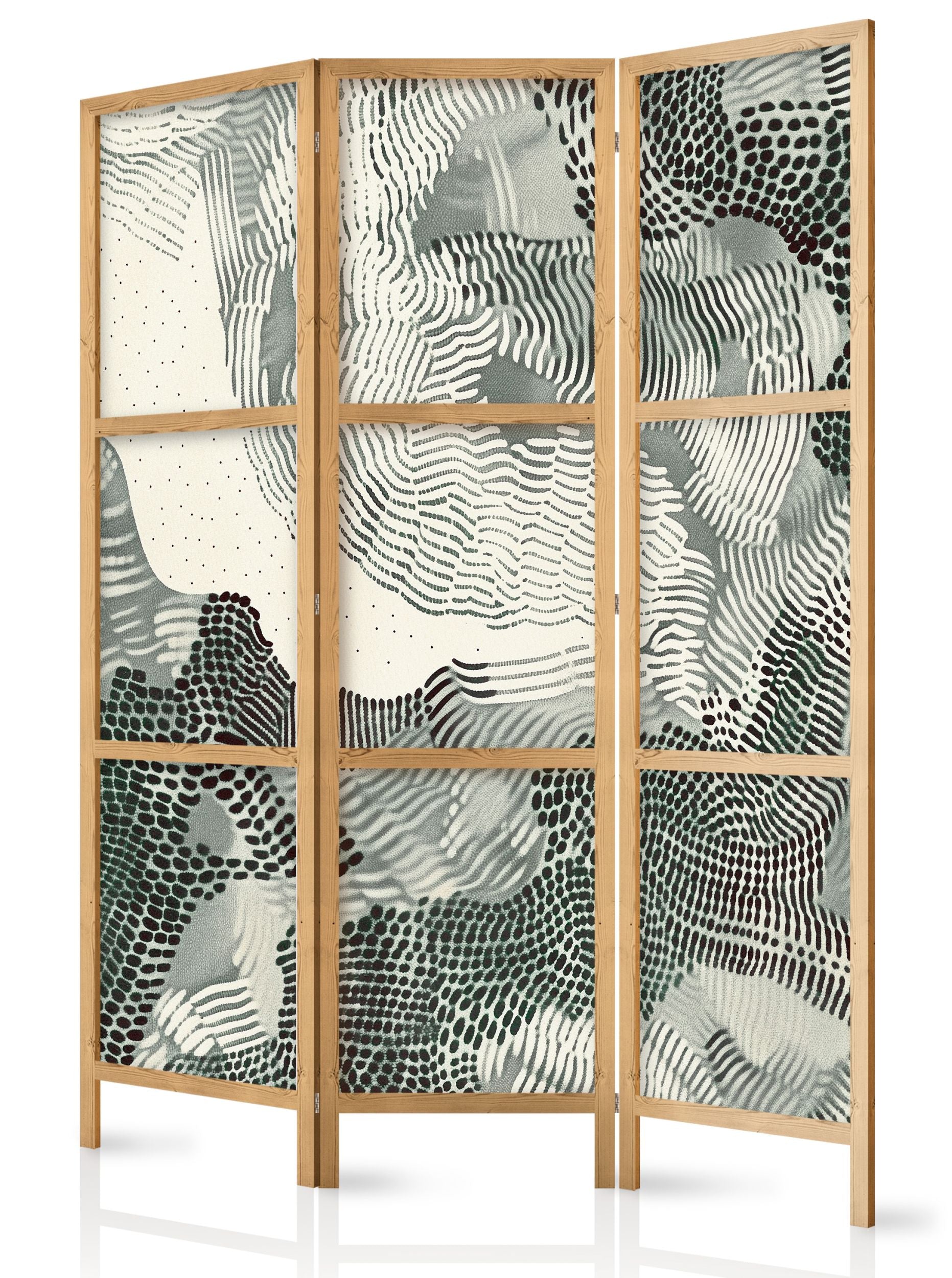 Parawan japoński Falująca zieleń 161x135 cm