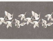 Fototapeta Ornament z żurawiami 400x280 cm