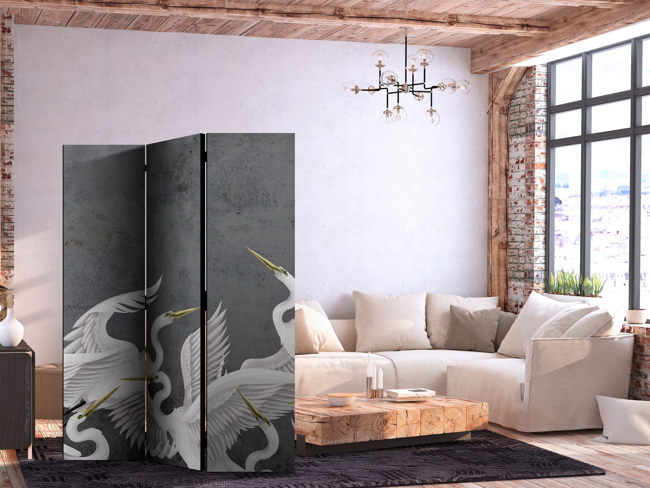 Parawan Trzepot skrzydeł 172x135 cm