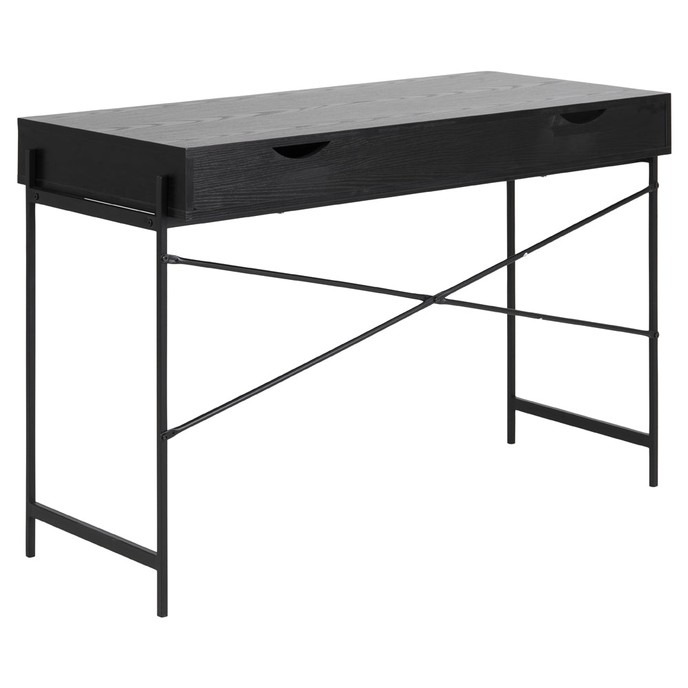 Biurko industrialne Duffman 110x50 cm ze schowkiem pod blatem