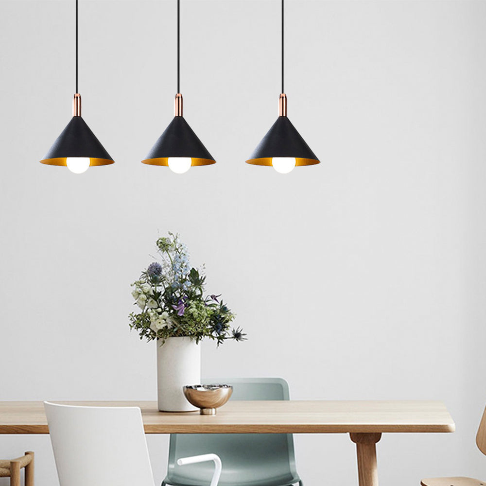 Lampa wisząca Lediane x3 czarna
