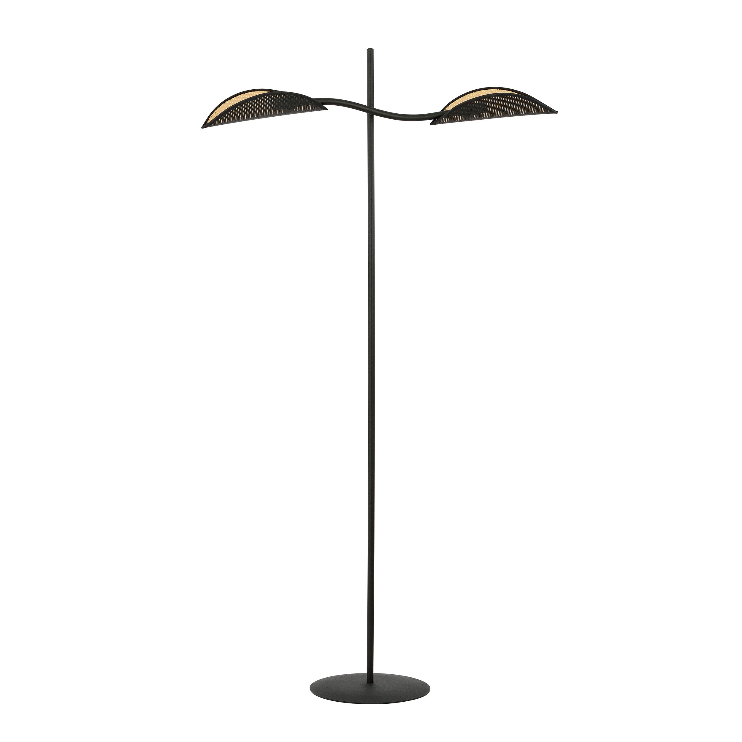 Lampa podłogowa Farang x2 czarno-złota