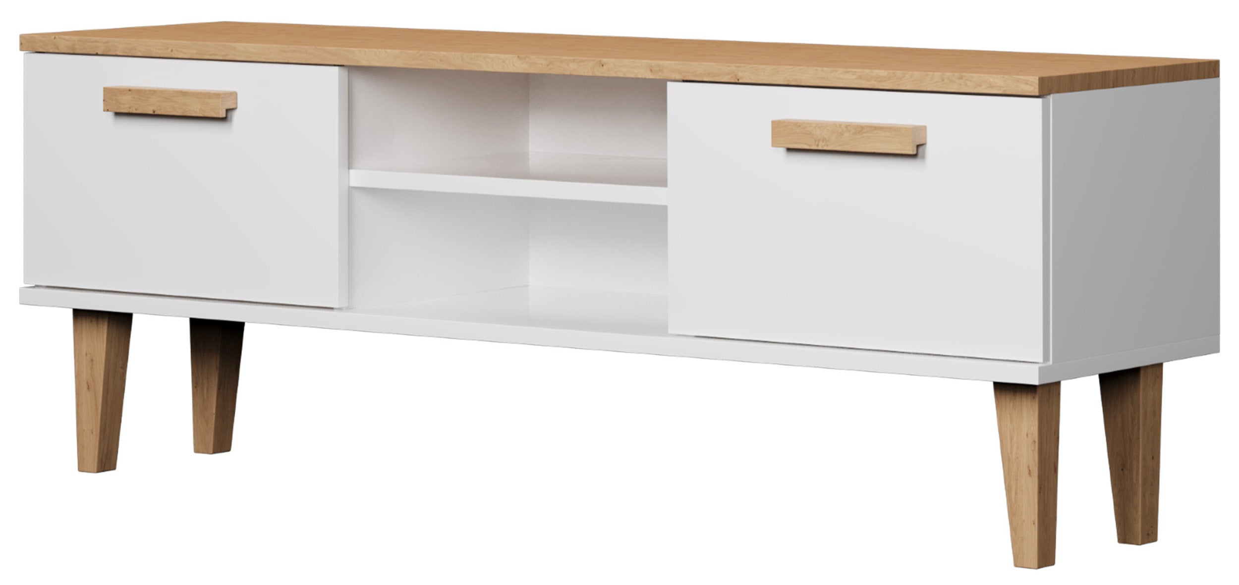 Szafka RTV Sakena 120 cm biała