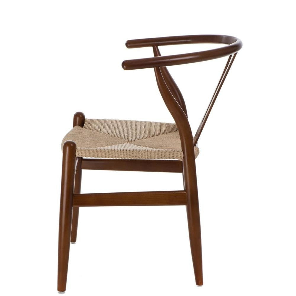 Krzesło Wicker brązowe