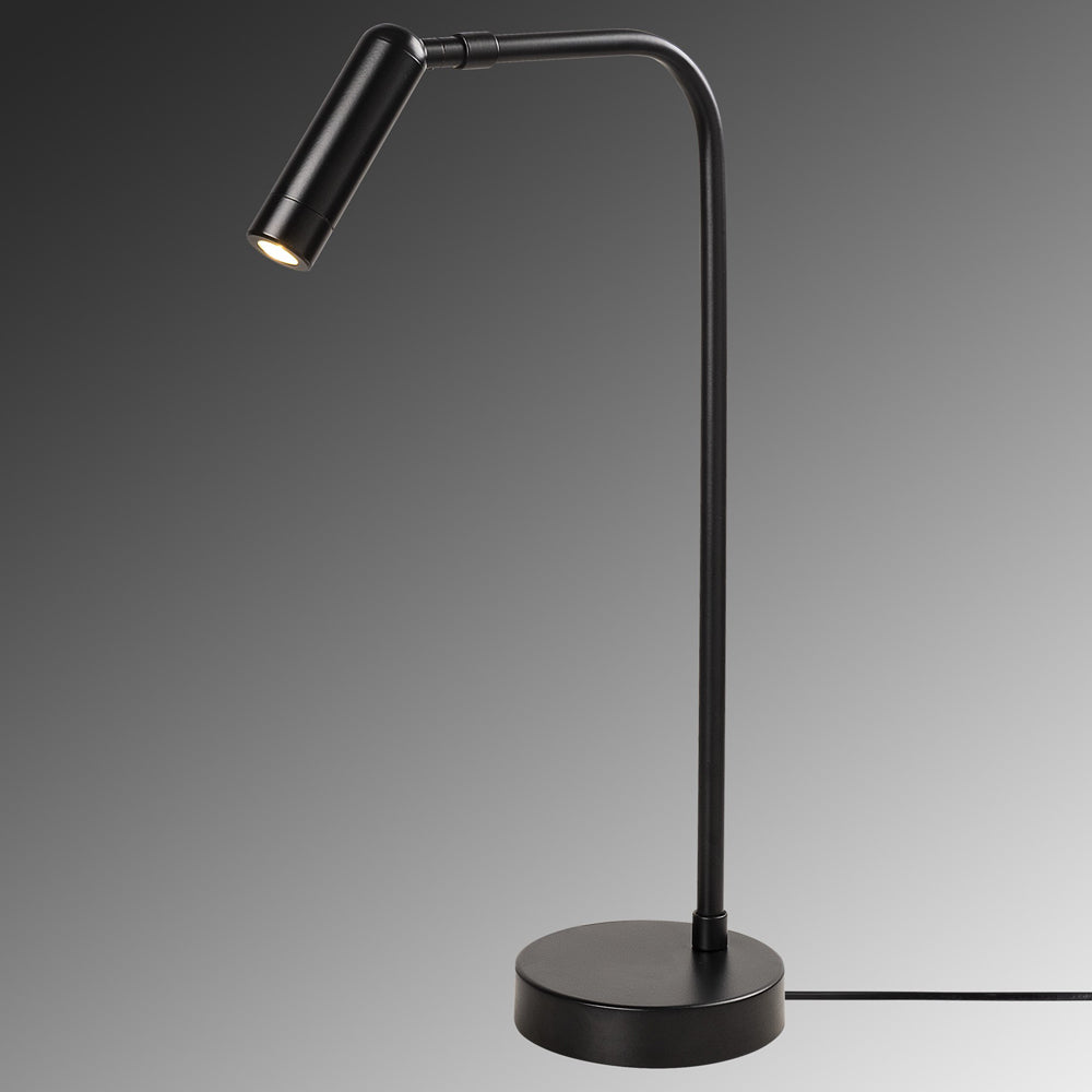 Lampa stołowa Milibeliso minimalistyczna czarna