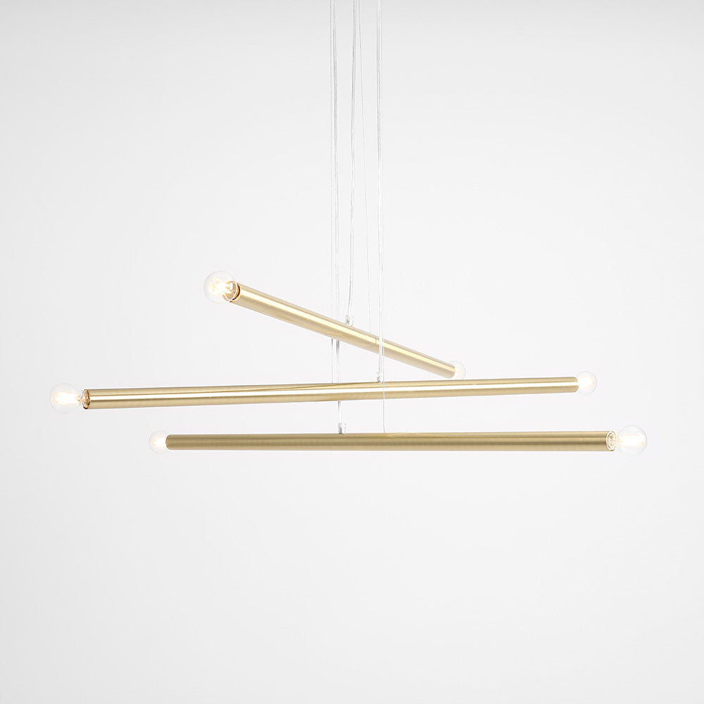 Lampa wisząca Assilves x6 złota