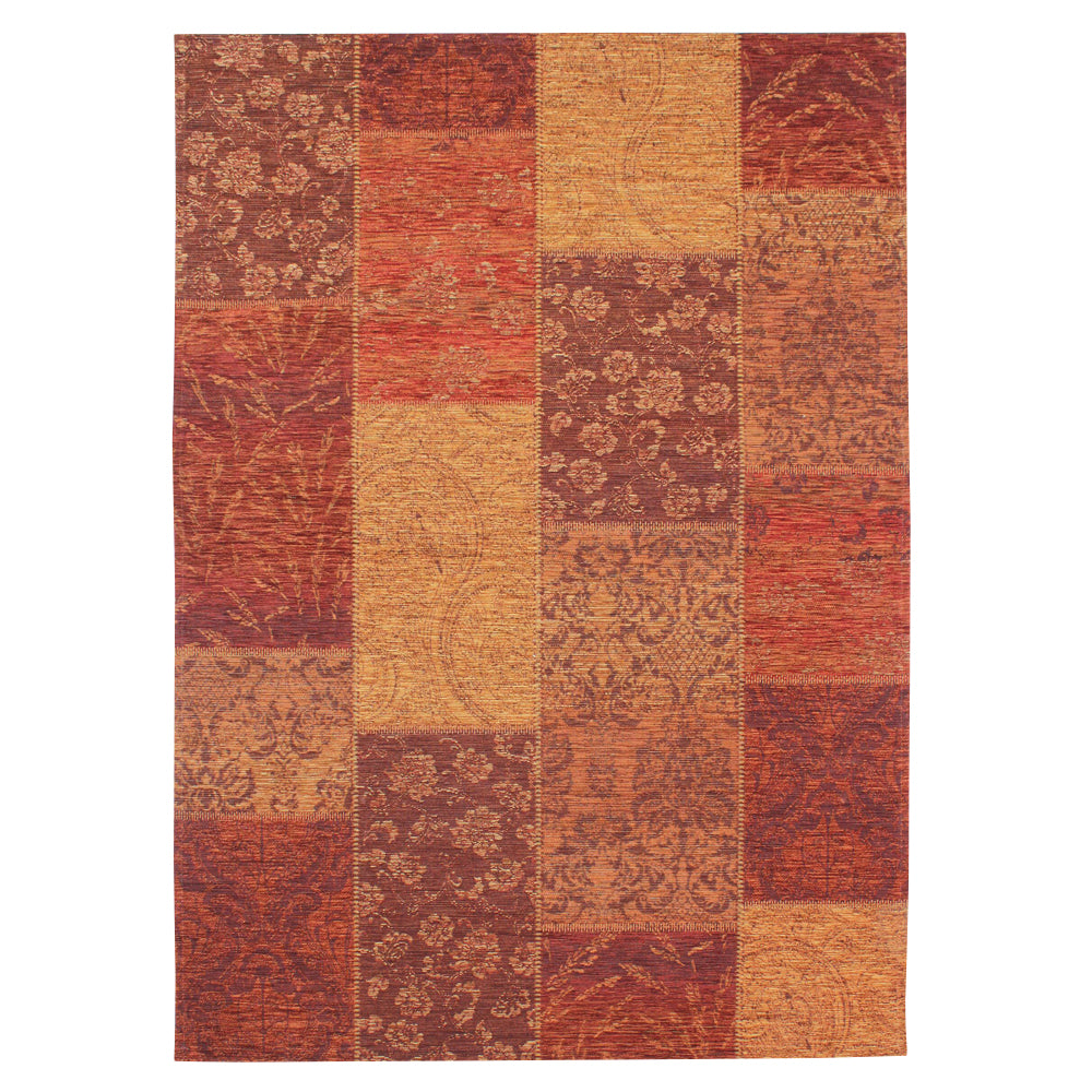 Dywan syntetyczny Patchwork Chenille terracotta Prostokątny/200x290