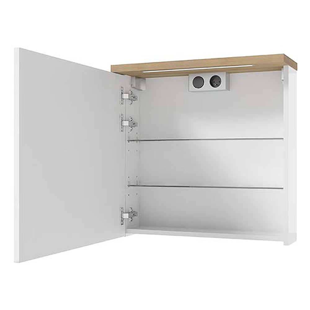 Szafka wisząca Saeli 60x60x20cm z lustrem