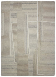 Dywan wełniany ręcznie wykonany Lira 140x200 cm beżowy
