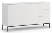 Komoda dwudrzwiowa Perila 150 cm z szufladami biała