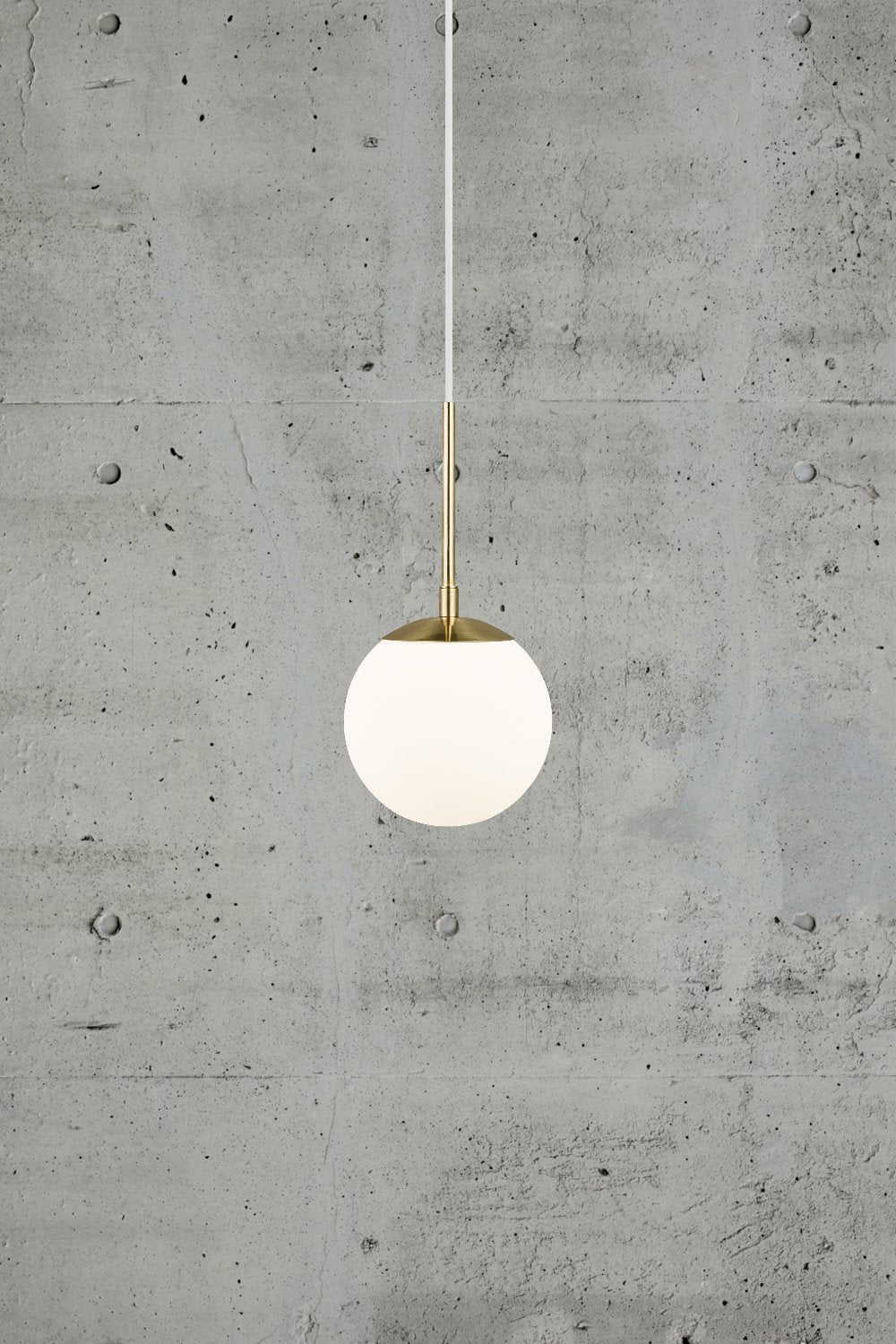 Lampa wisząca Grant średnica 15 cm biało-złota