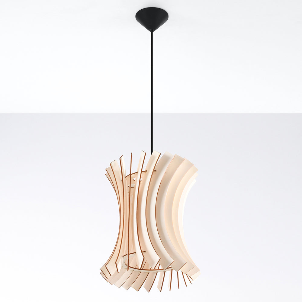 Lampa wisząca Ornesi drewniana średnica 30 cm
