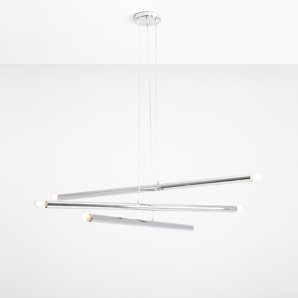Lampa wisząca Assilves x6 srebrna