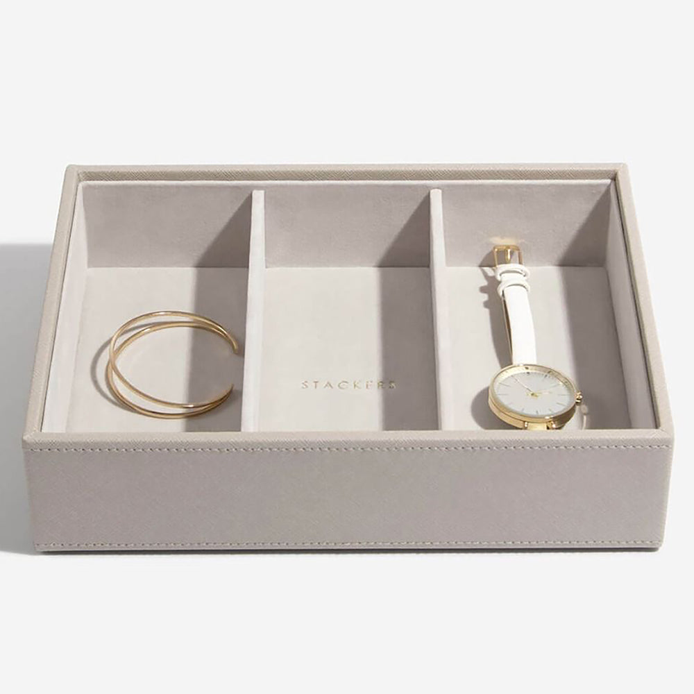 Szkatułka na biżuterię Classic Jewellery Box szaro-brązowy