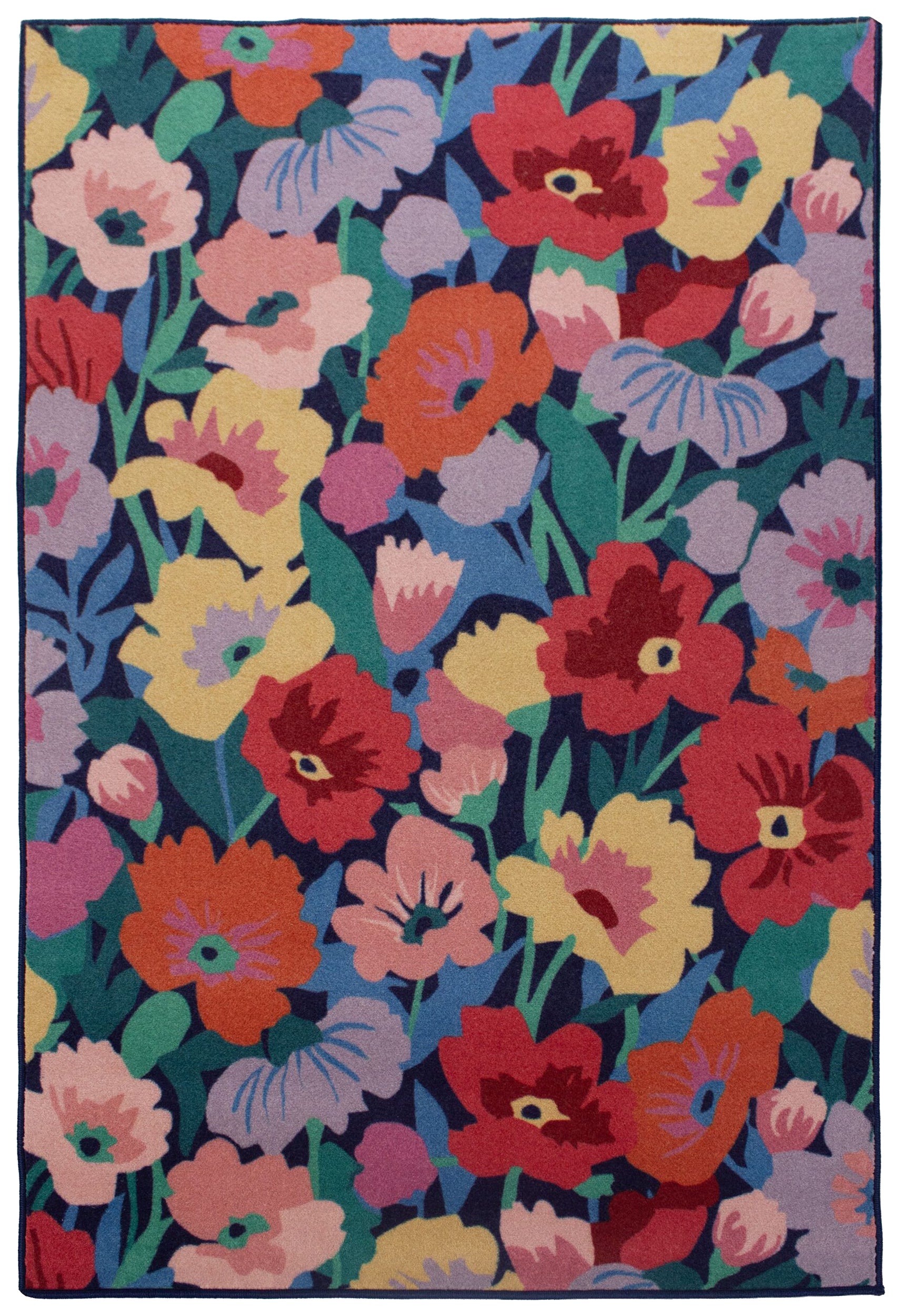 Dywan z wełną Cut Out Floral 180x230 cm wielokolorowy