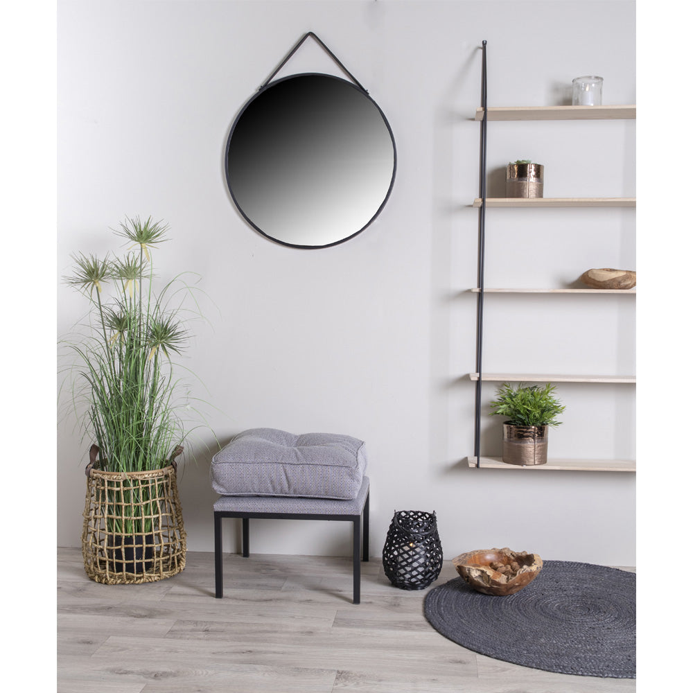 Lustro ścienne Magoita średnica 60 cm czarne