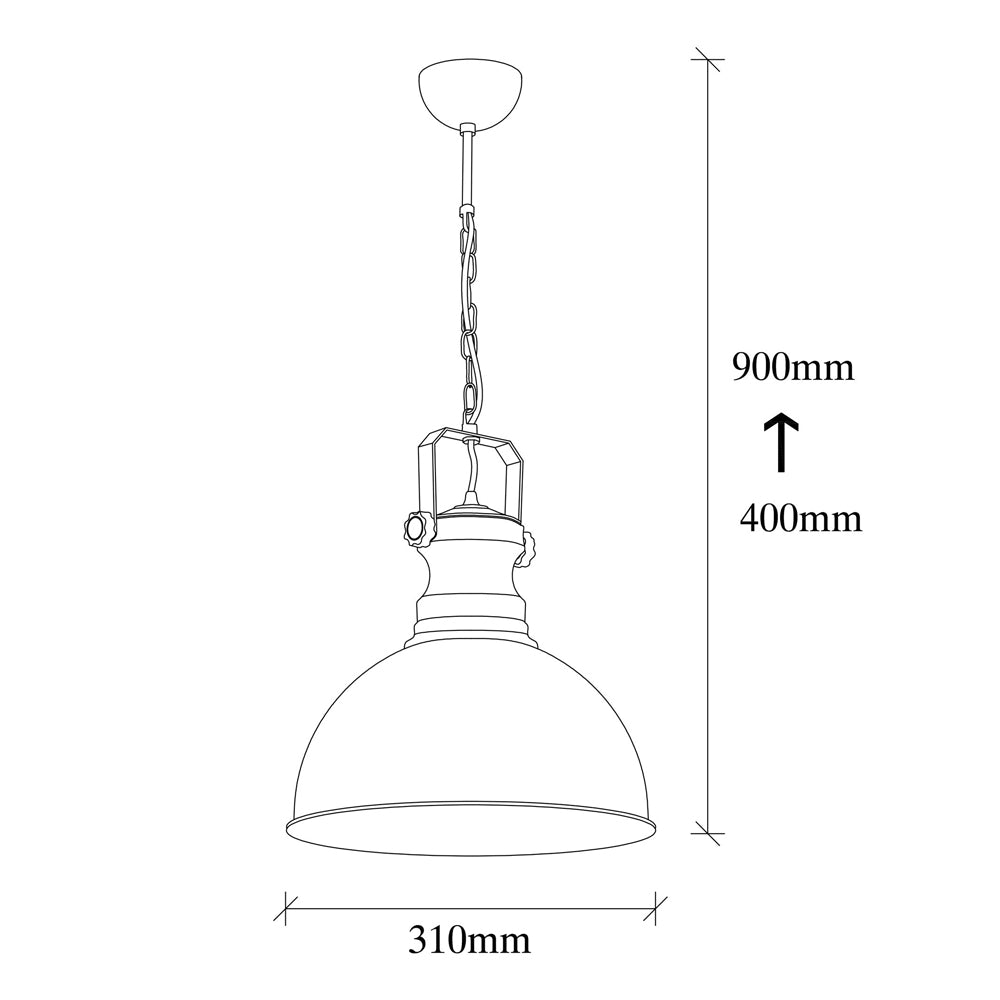Lampa sufitowa Ardulace vintage średnica 31 cm