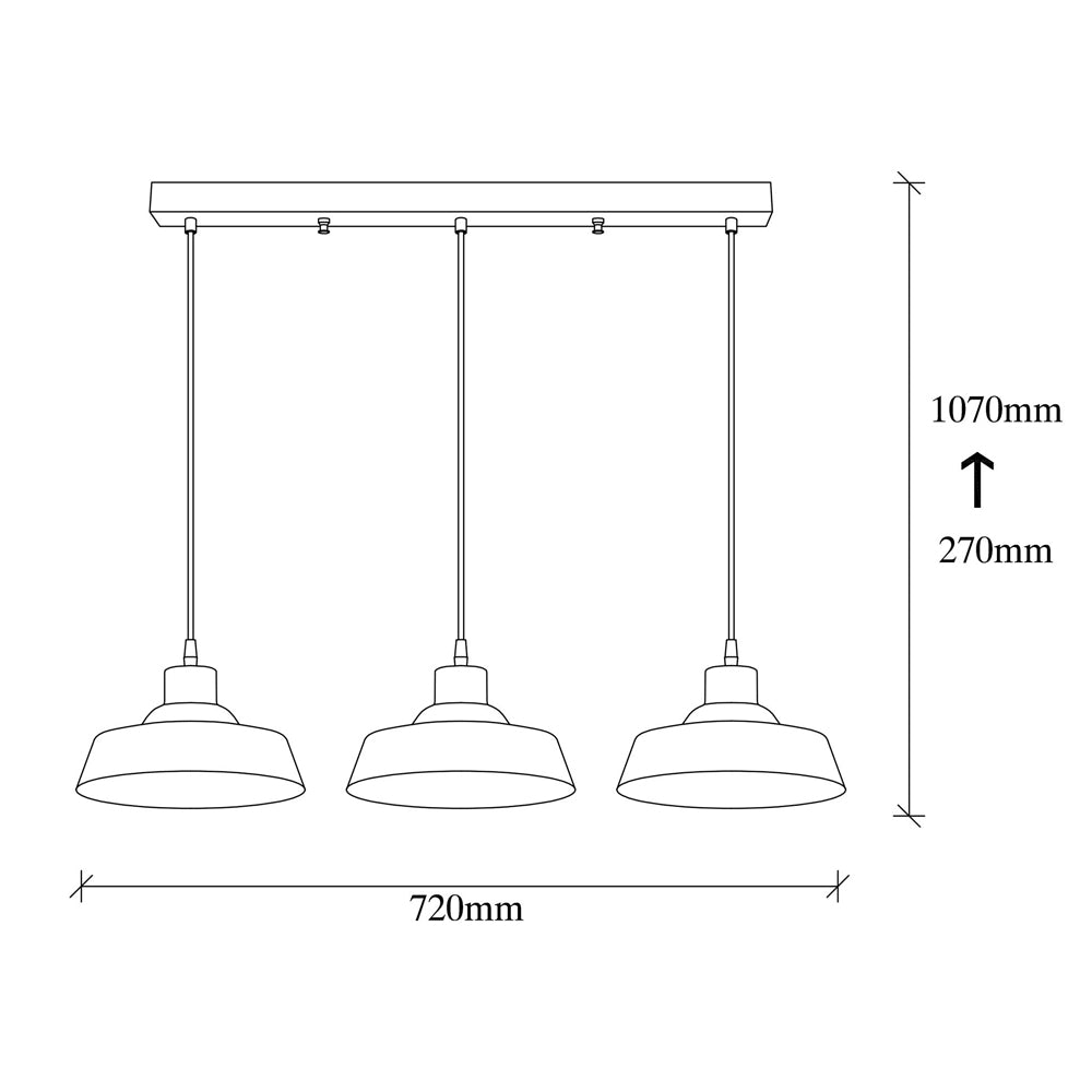 Lampa wisząca Frodes x3 złota