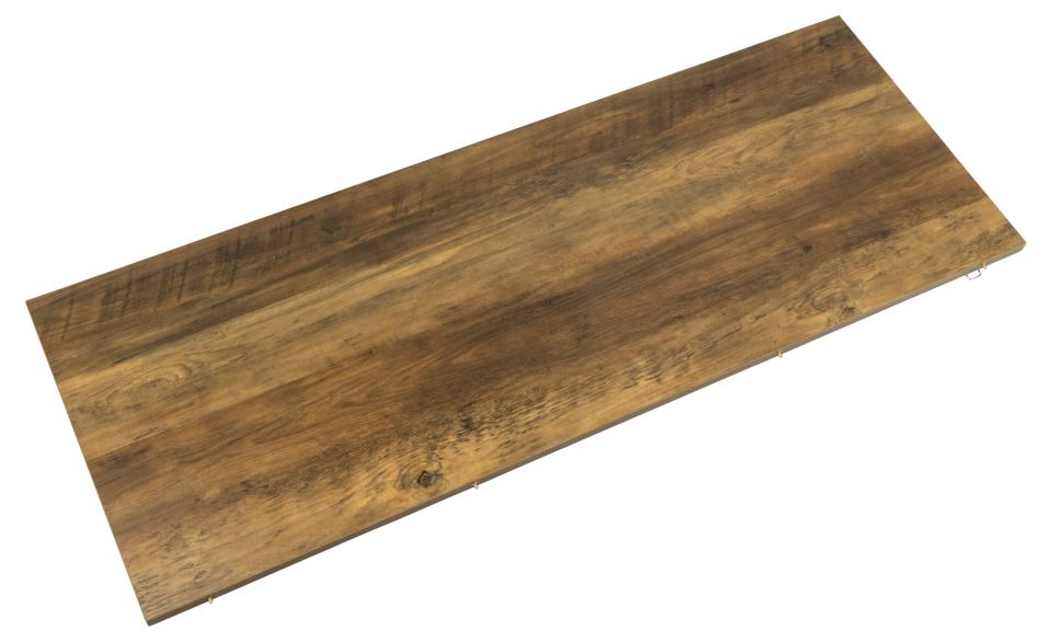 Okrągły stół do jadalni Agadis dąb strukturalny na metalowej podstawie 120-210 cm