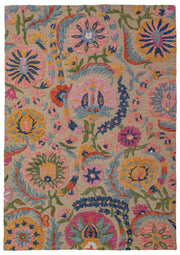 Dywan wełniany ręcznie wykonany Amira Floral 200x300 cm wielokolorowy