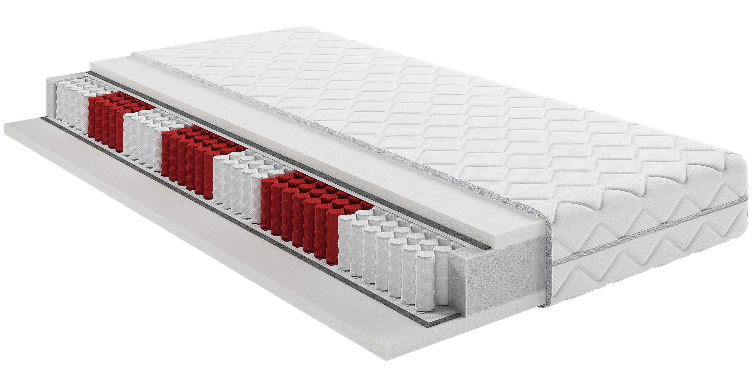 Materac kieszeniowy multipocket 100x200 cm Aria z pianką HR
