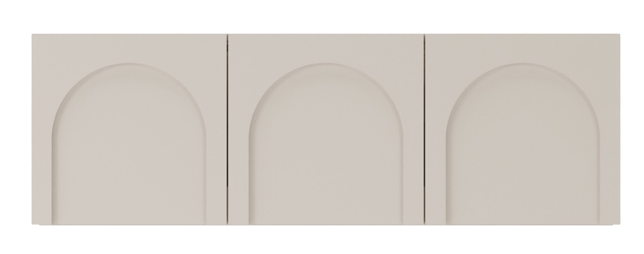 Szafka RTV Arkadia trzydrzwiowa z frezowanymi frontami 150 cm kaszmir