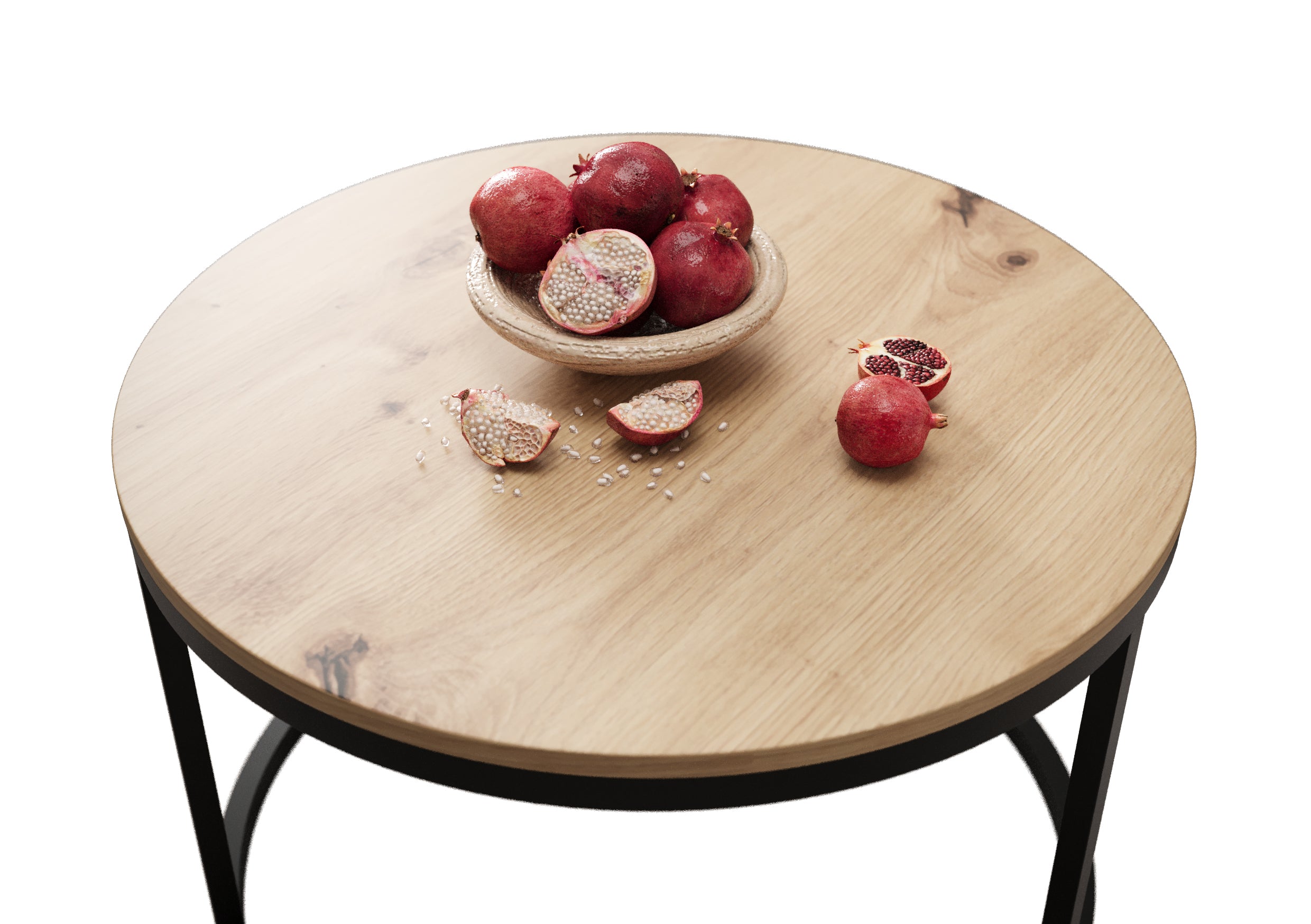 Stolik kawowy Sabello okrągły 60 cm dąb artisan
