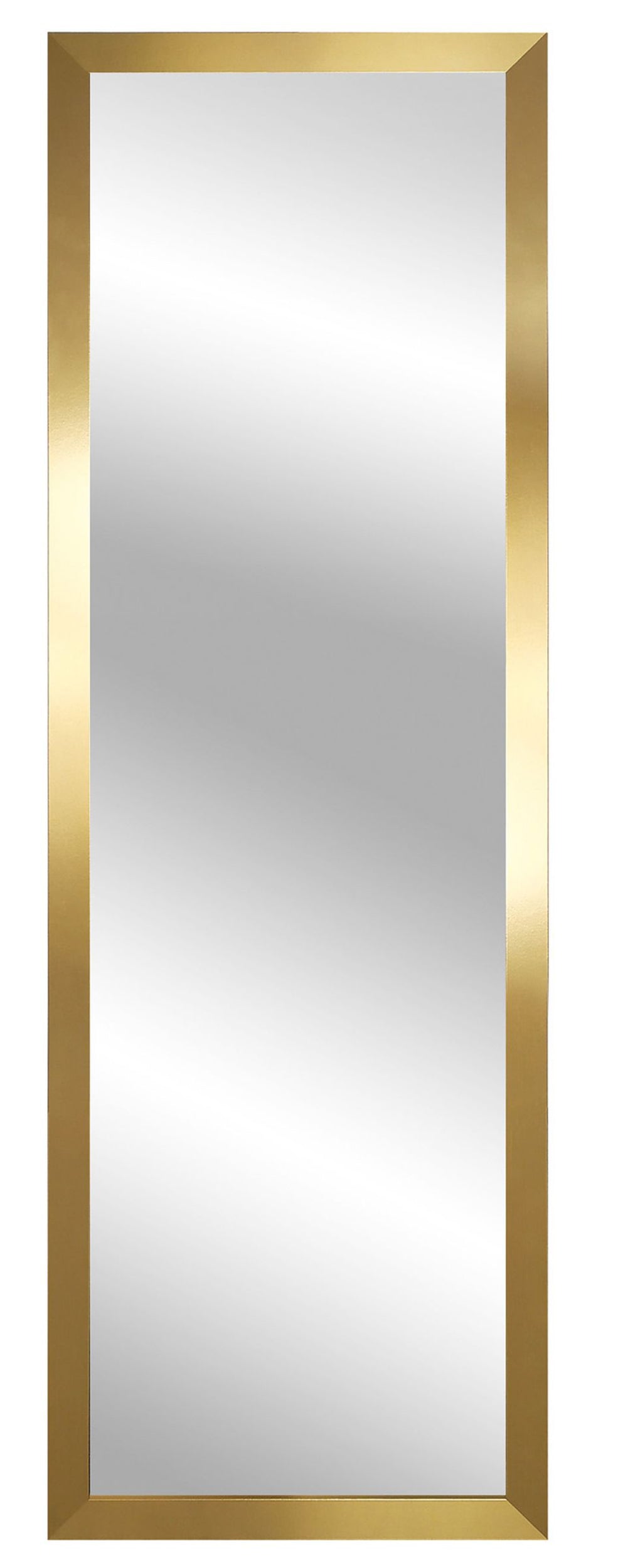 Lustro ścienne Assurell 127x47 cm w złotej ramie