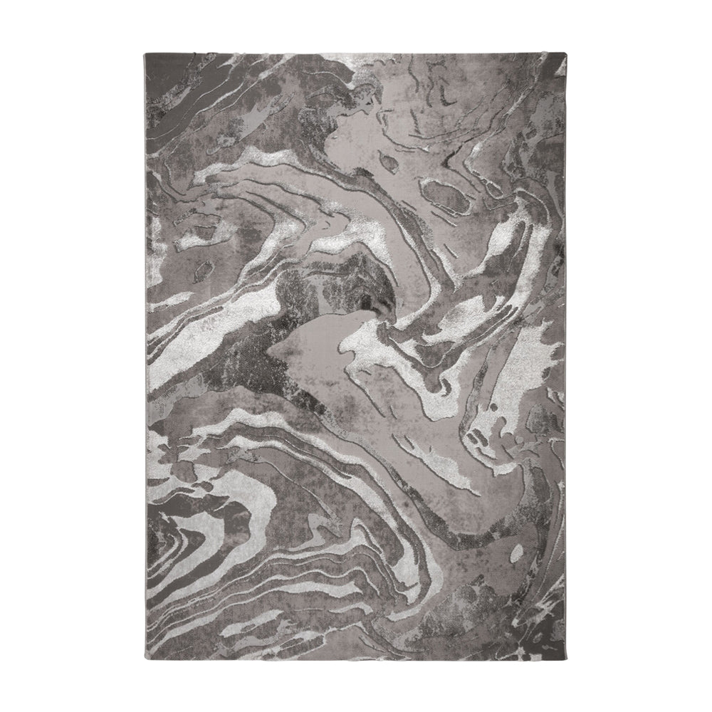 Dywan nowoczesny Marbled srebrny Prostokątny/120x170 cm